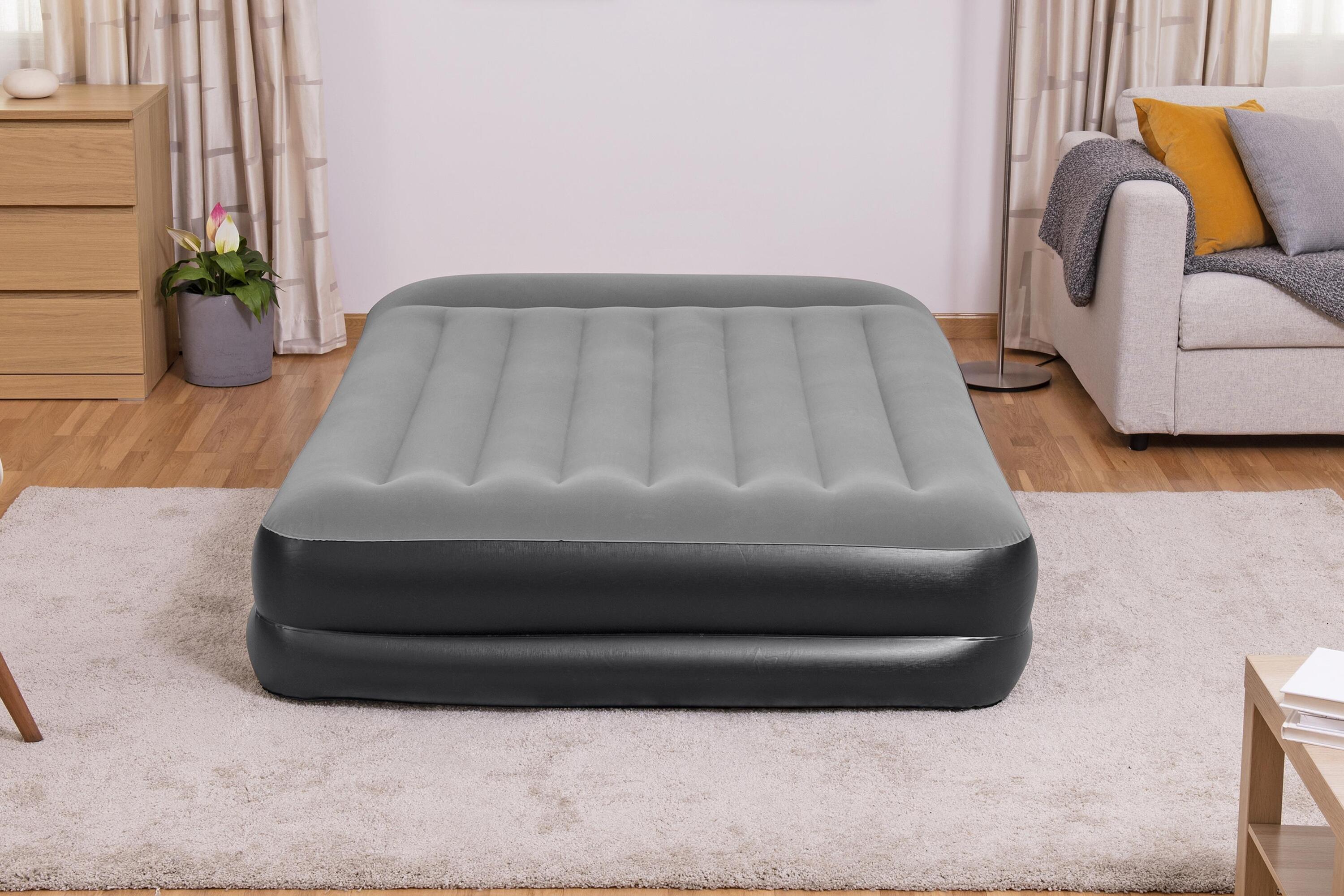 Matelas gonflable haut pour 2 personnes, avec pompe électrique intégrée 8/10