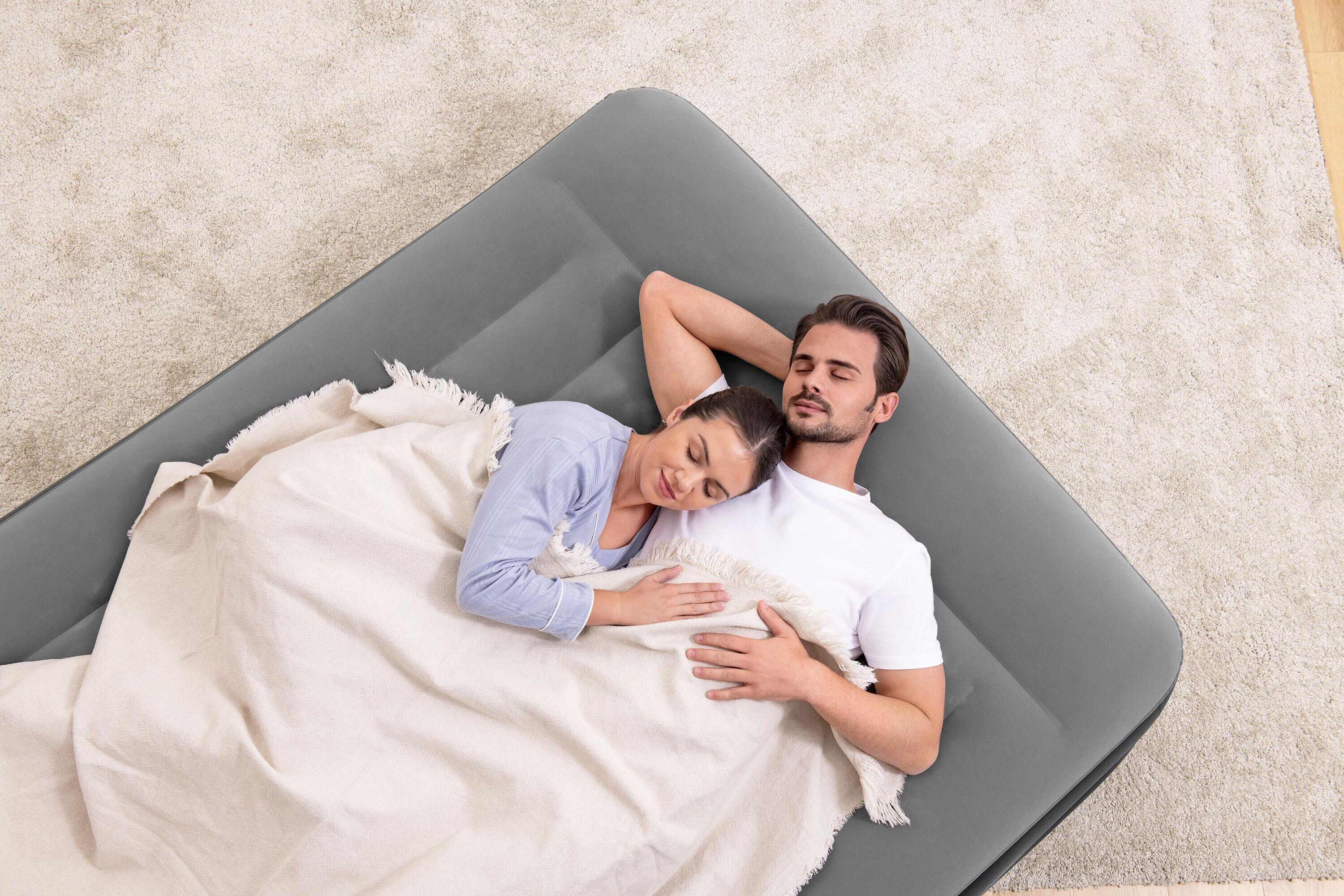 Matelas gonflable haut pour 2 personnes, avec pompe électrique intégrée 9/10