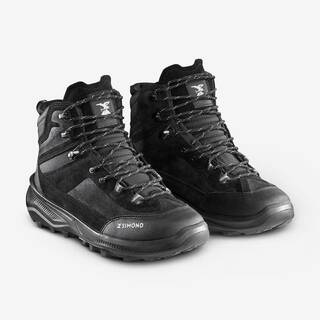 MEN's LEATHER HIGH TREKKING SHOES MT100