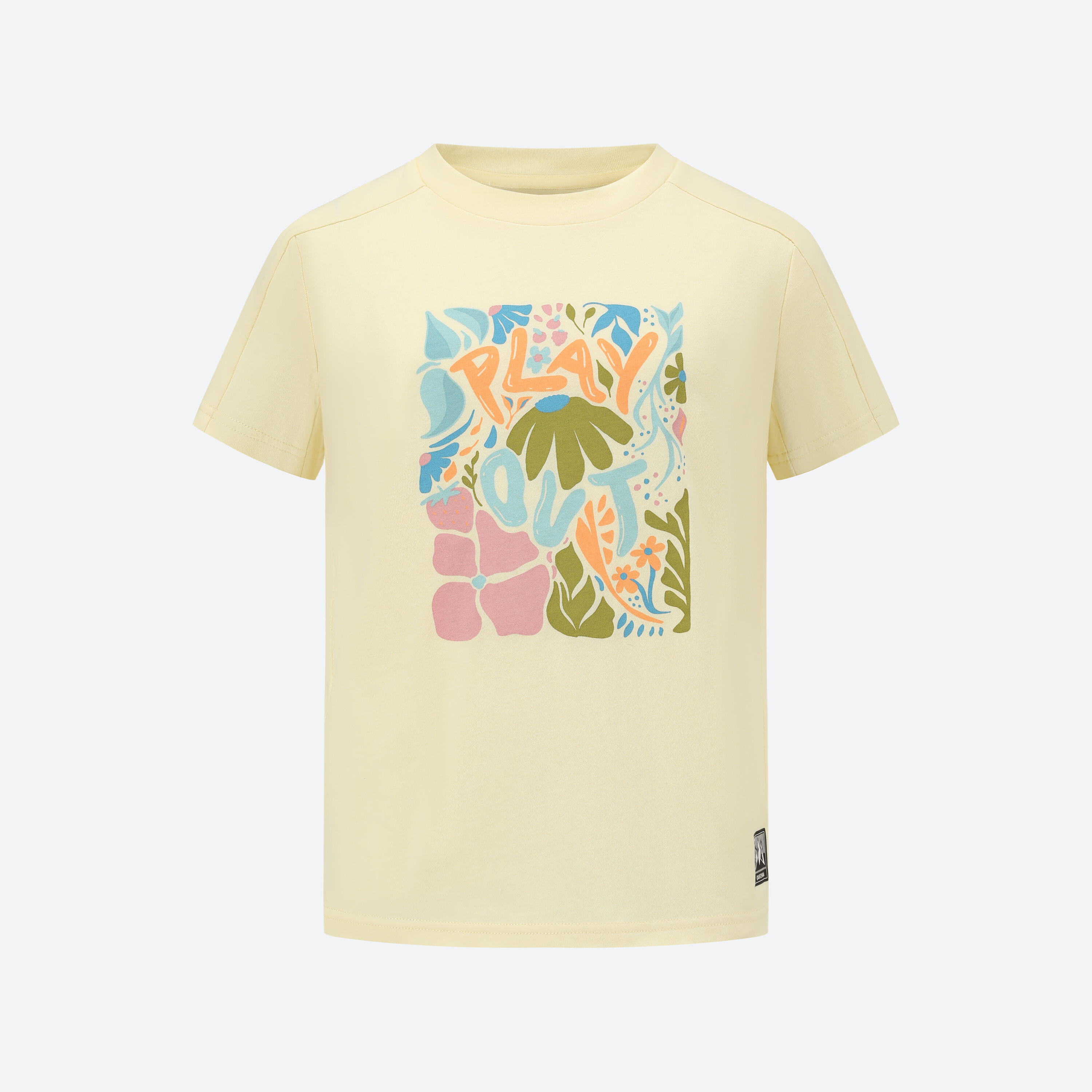 Hiking junior NH100 T-SHIRT yellow 7-15 years