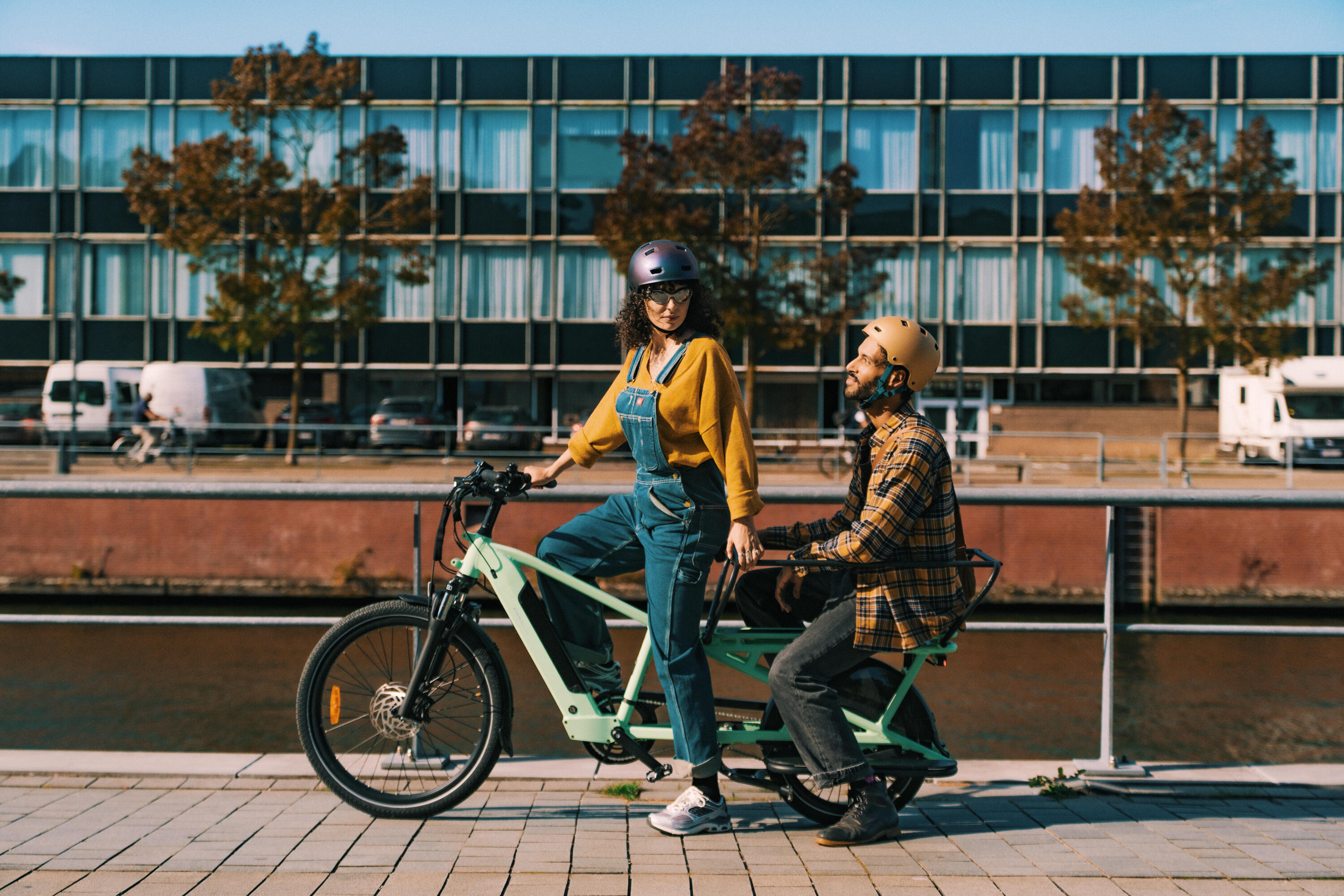 pastelgroen longtail cargo