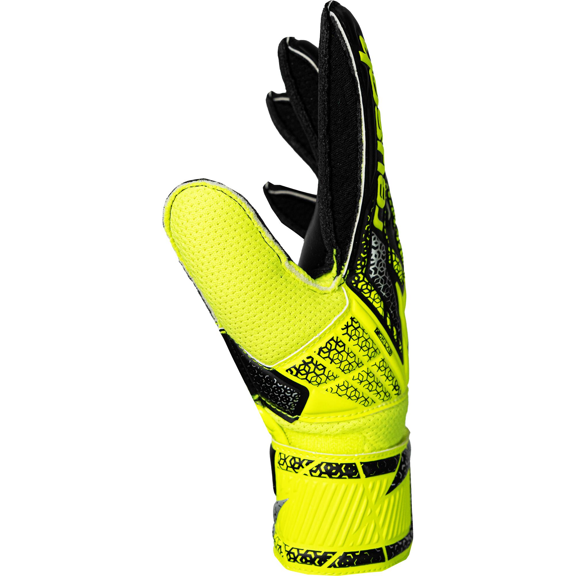 Guanti portiere bambino Reusch PROKEEPER 25 nero-giallo 3/4