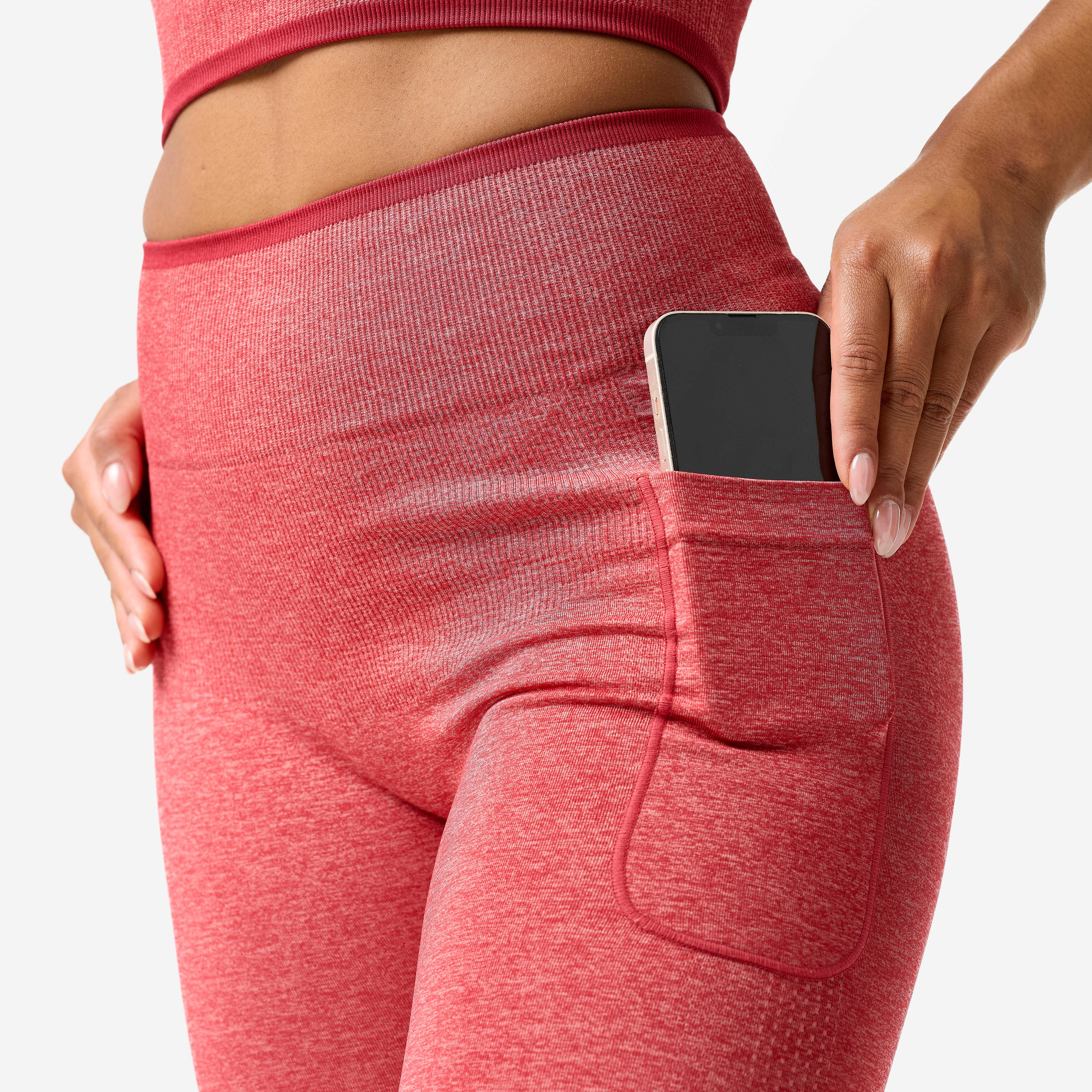 Women's Seamless Weight Training Leggings - DOMYOS