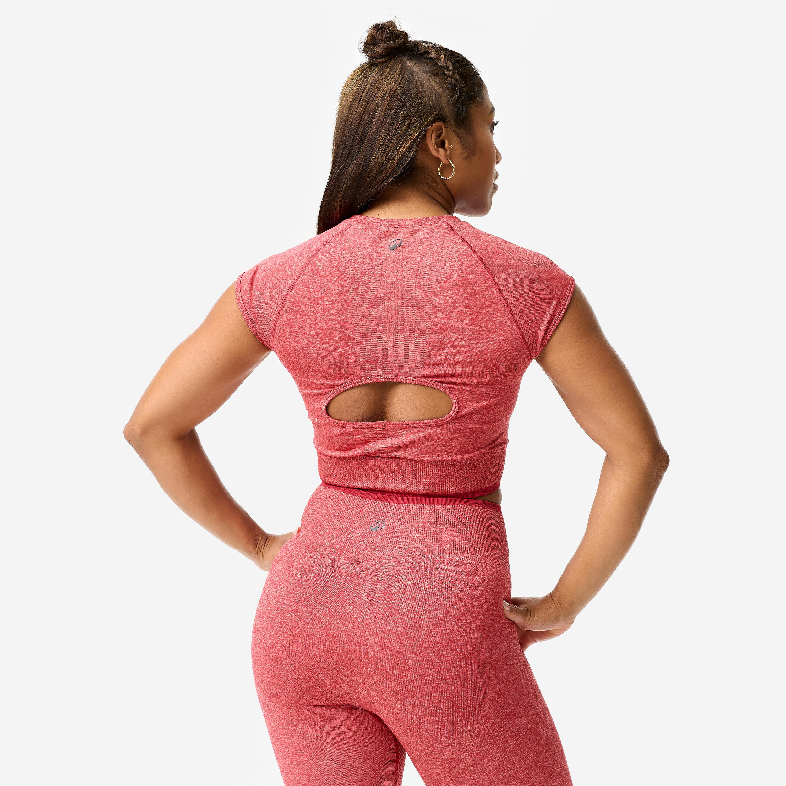 Haut court de musculation sans coutures femme 4/12