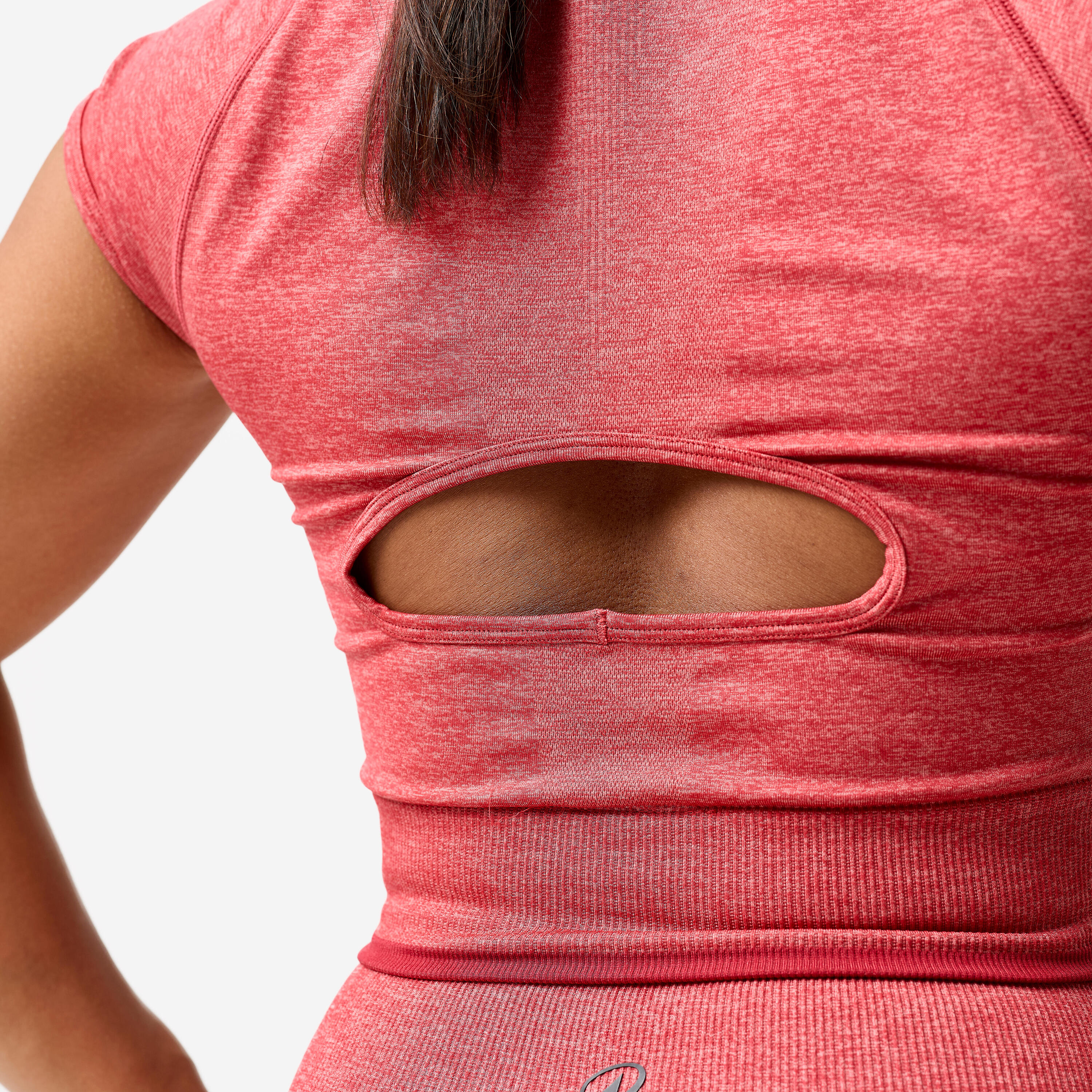 Haut court de musculation sans coutures femme 3/12