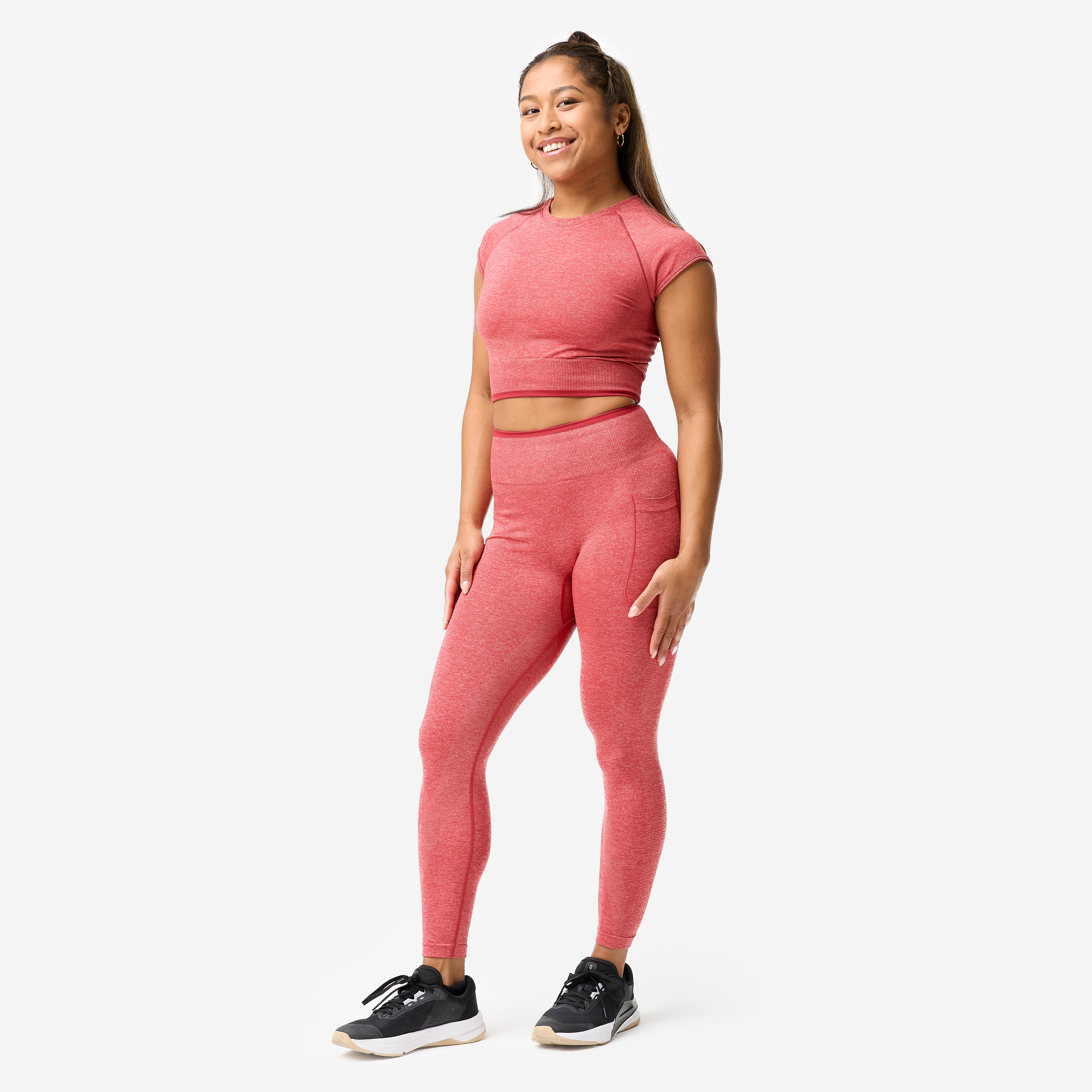 Women's Seamless Weight Training Leggings - DOMYOS