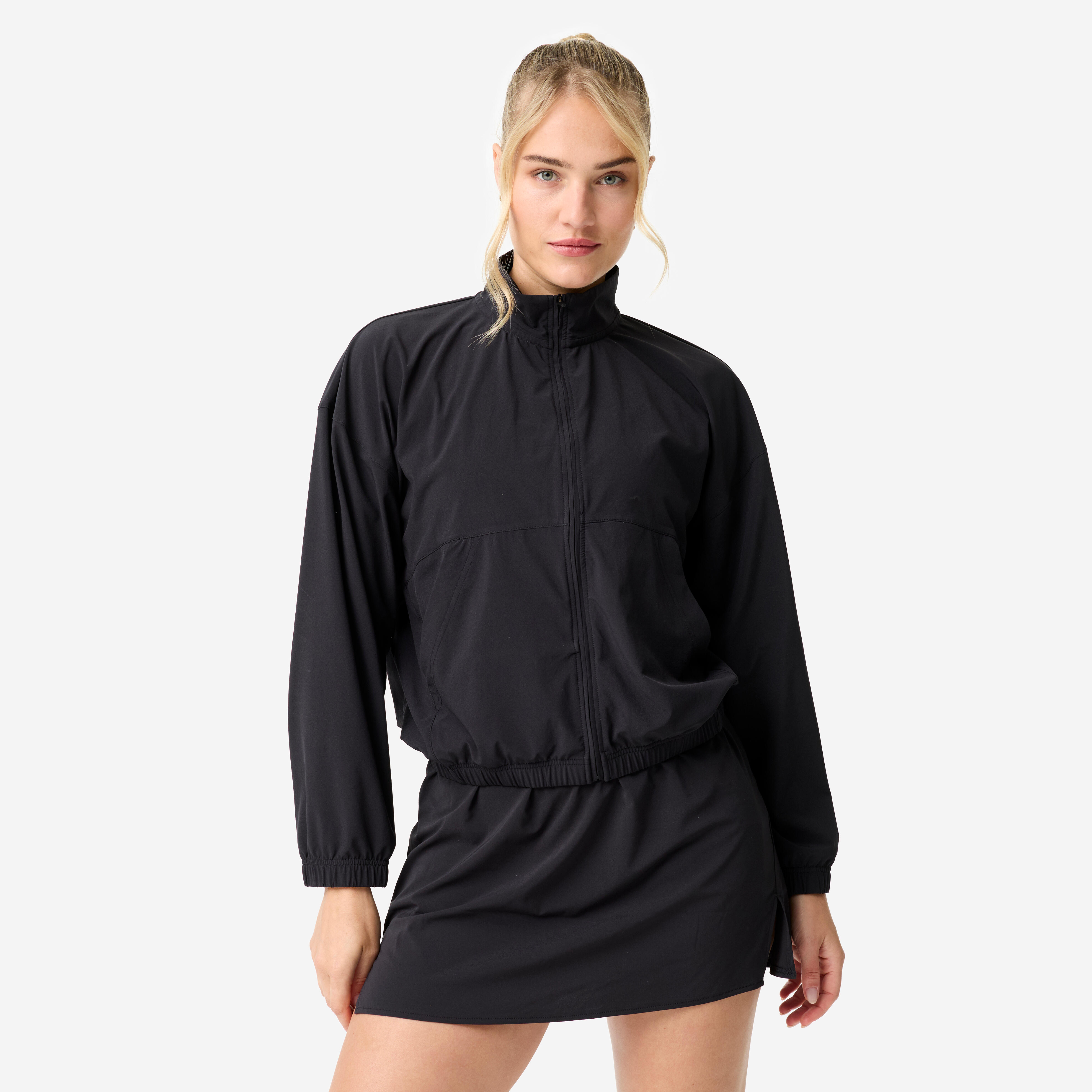 Women's Breathable Sports Jacket - Black-image-3