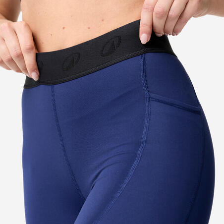 Легінси жіночі для фітнесу темно-сині