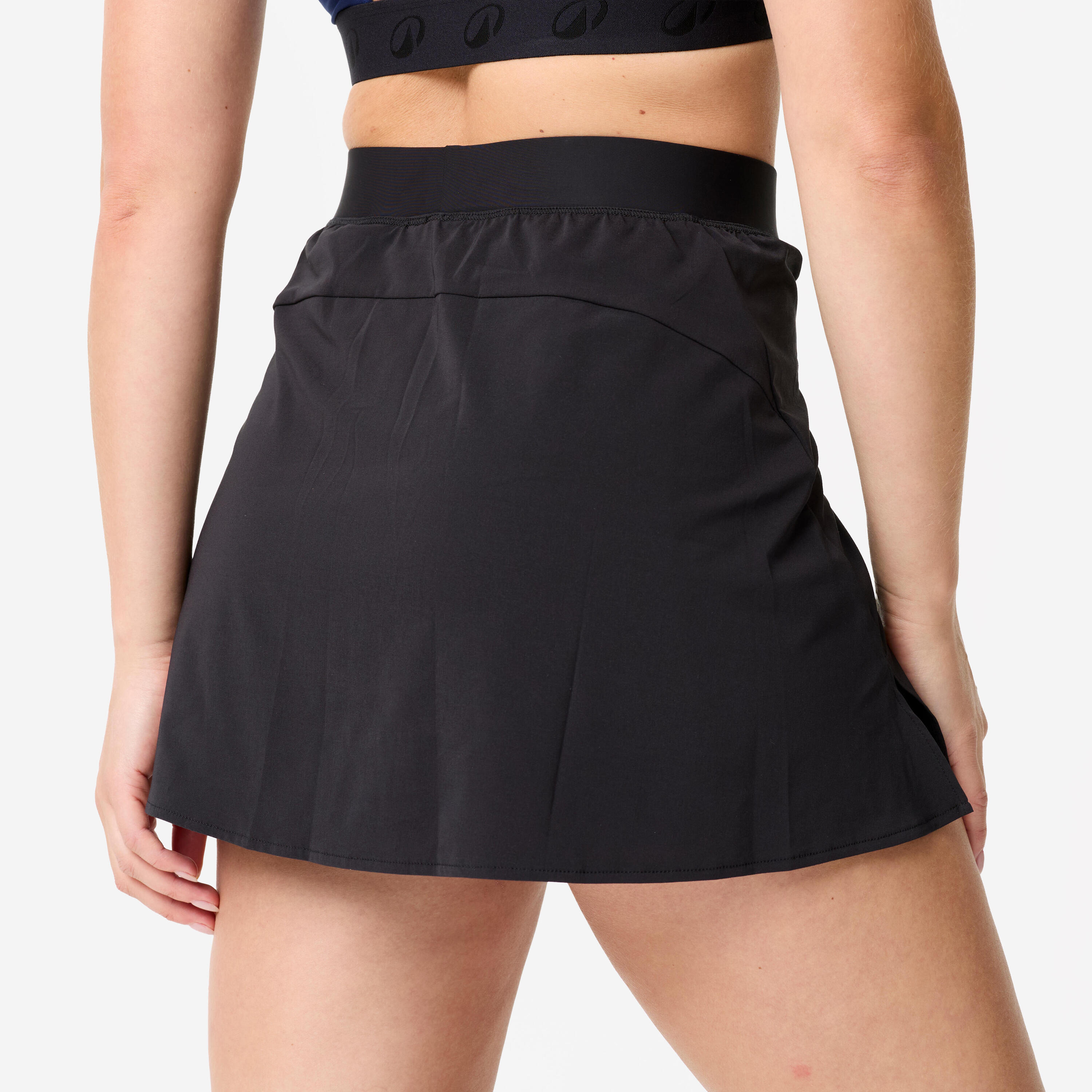 Jupe- short fluide femme, noir 5/11