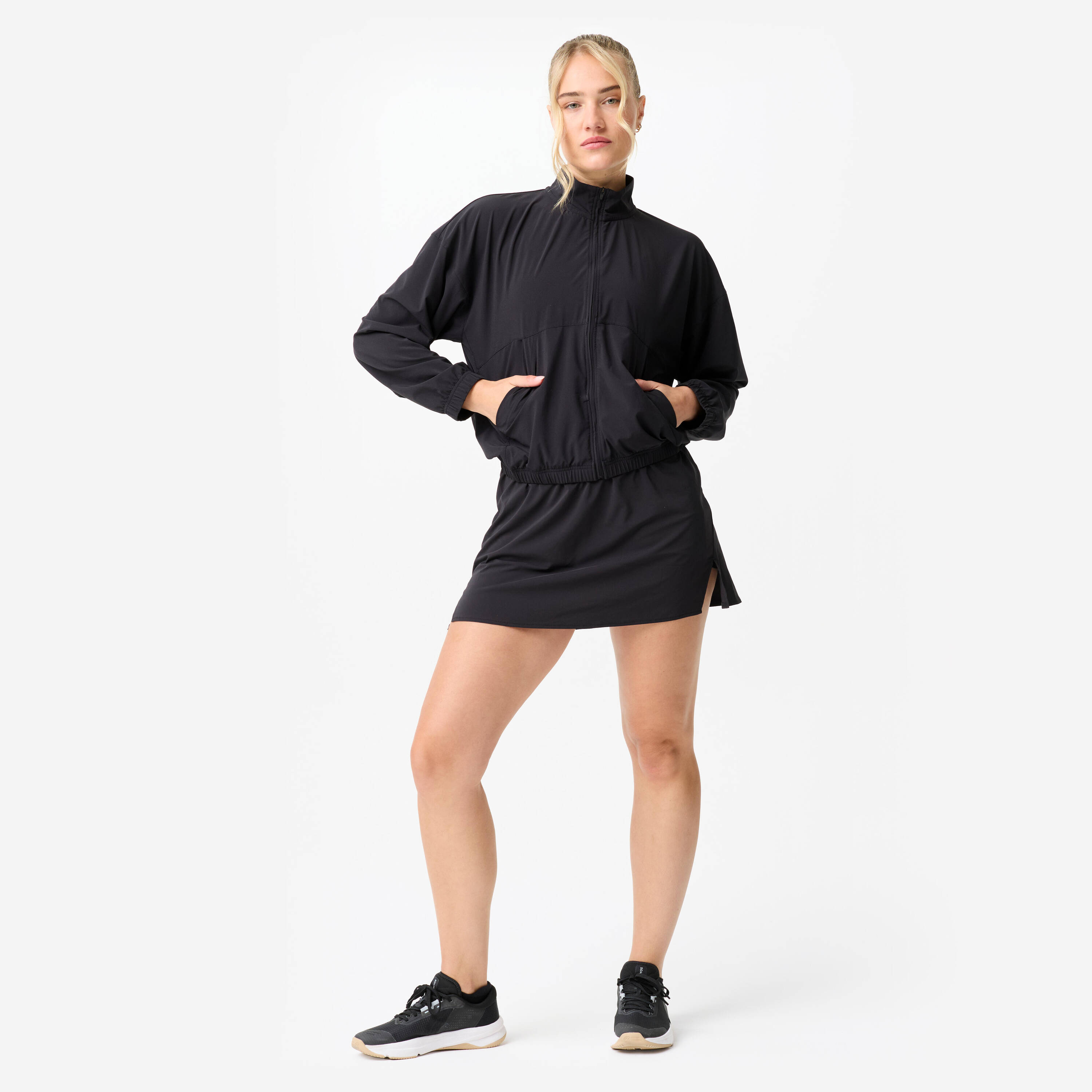 Women's Breathable Sports Jacket - Black -  3