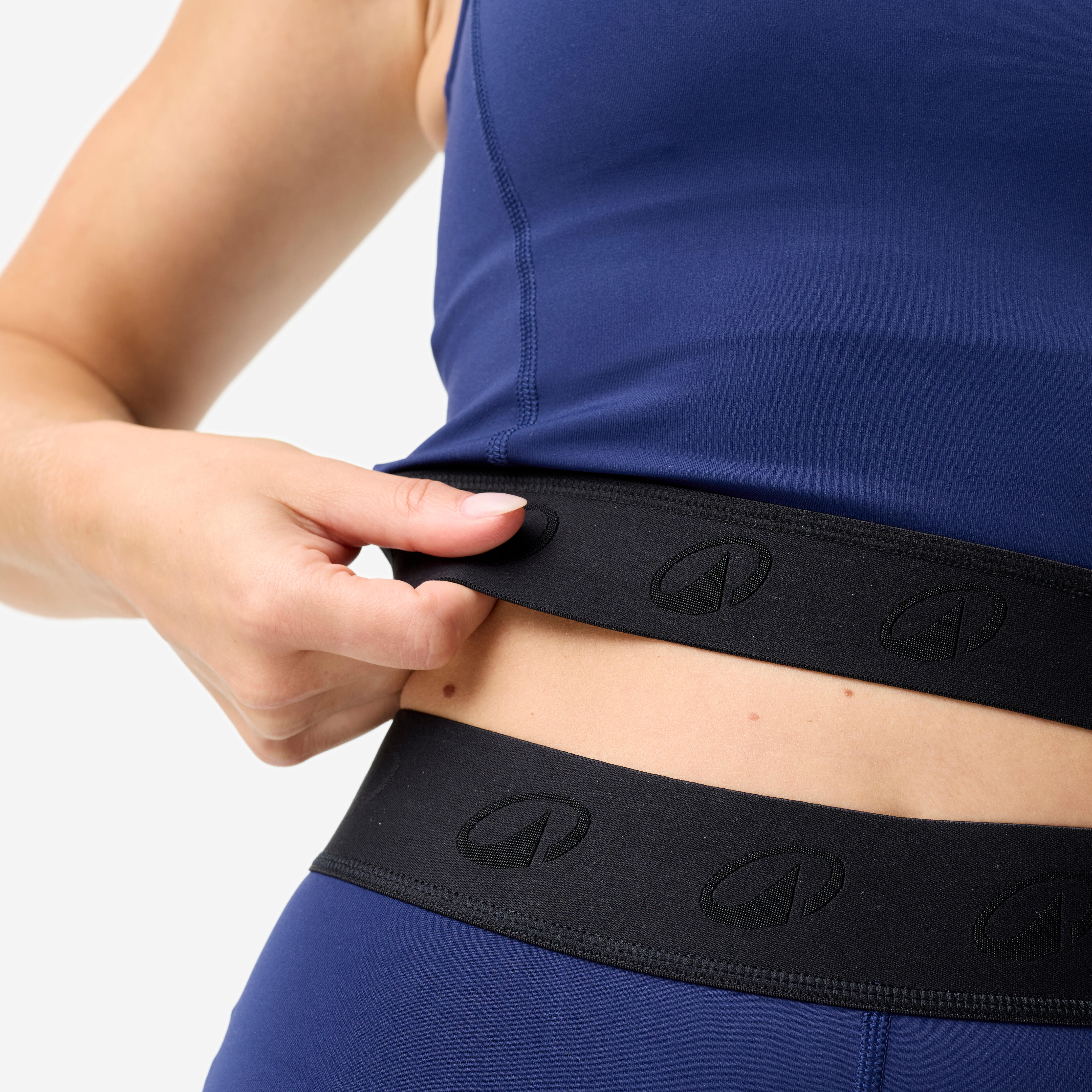 Haut court de sport élastique à la taille femme - DOMYOS