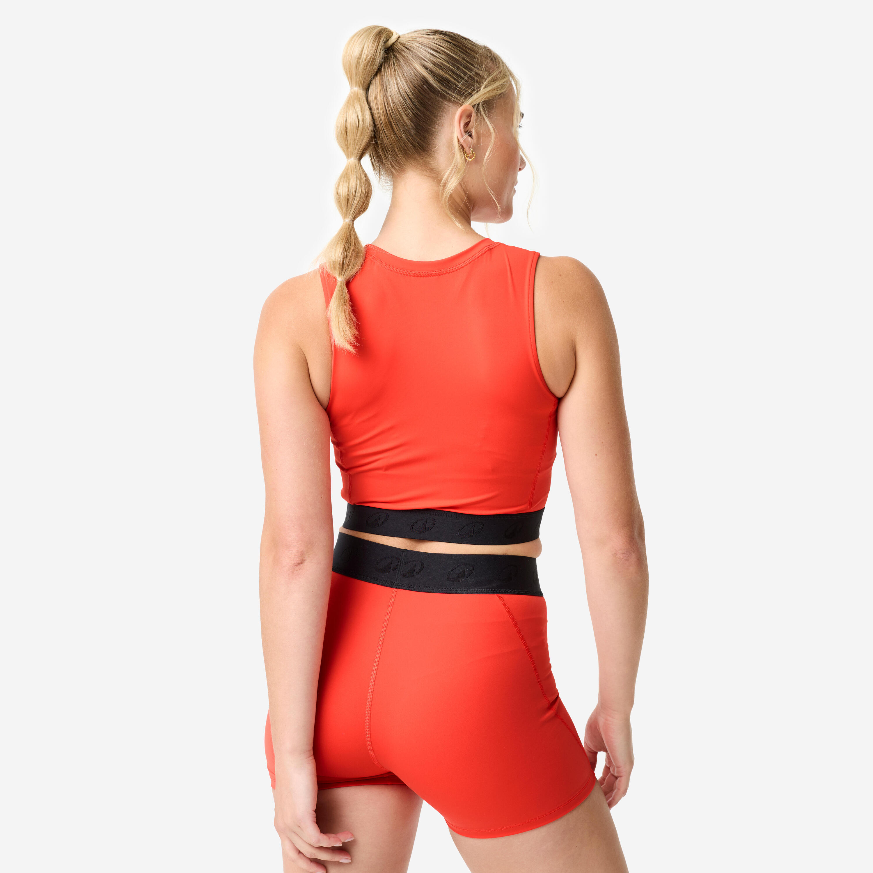 Haut court de sport élastique à la taille femme 4/6