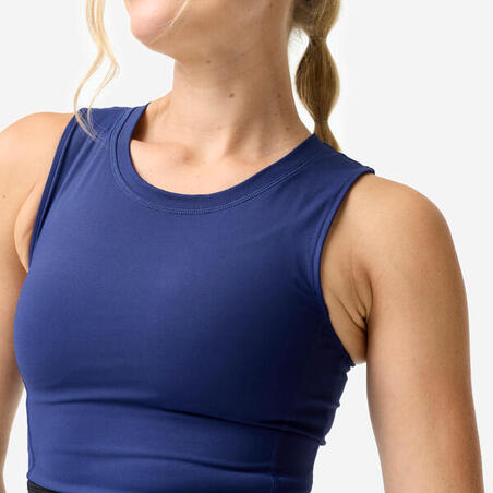 Топ спортивний жіночий темно-синій