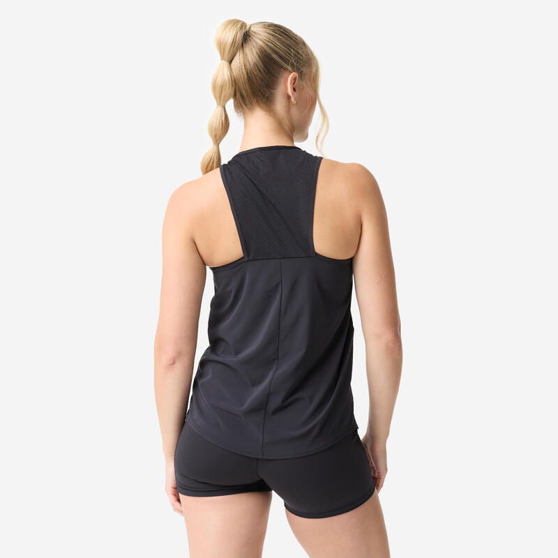 Maiou sport lejer și respirant Negru Damă