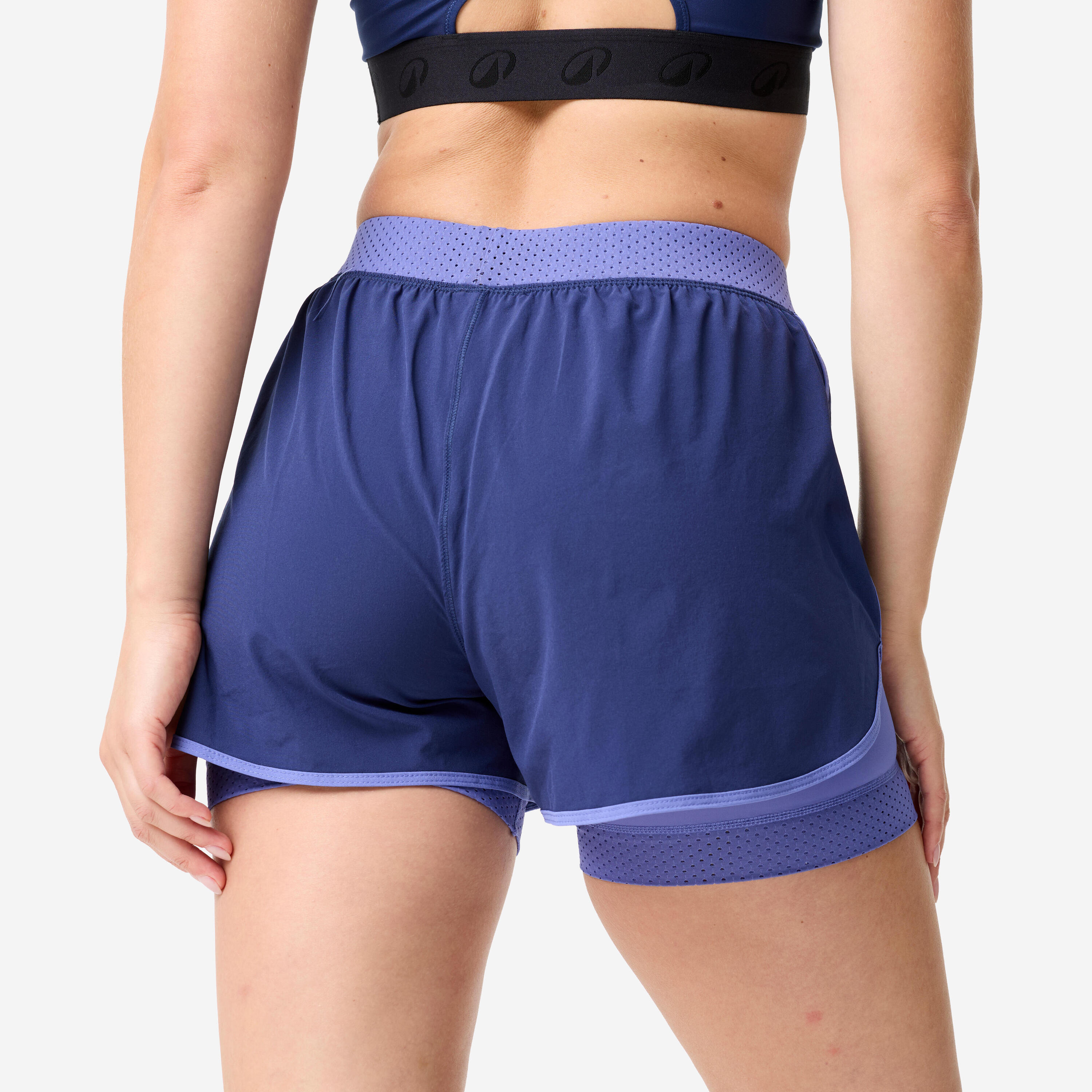 Short de sport à double couche femme 7/13