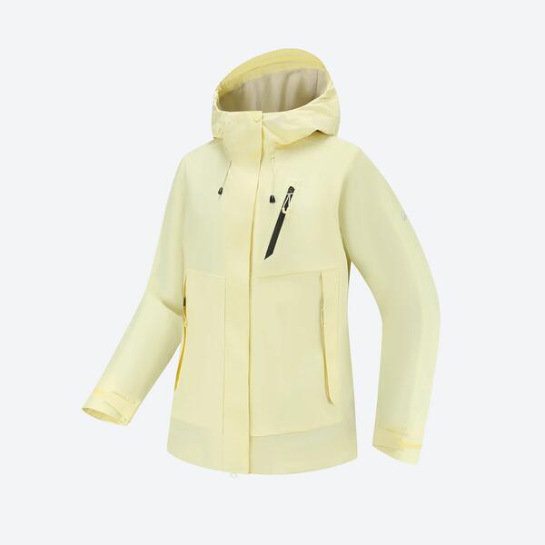 Yellow women's waterproof jacket