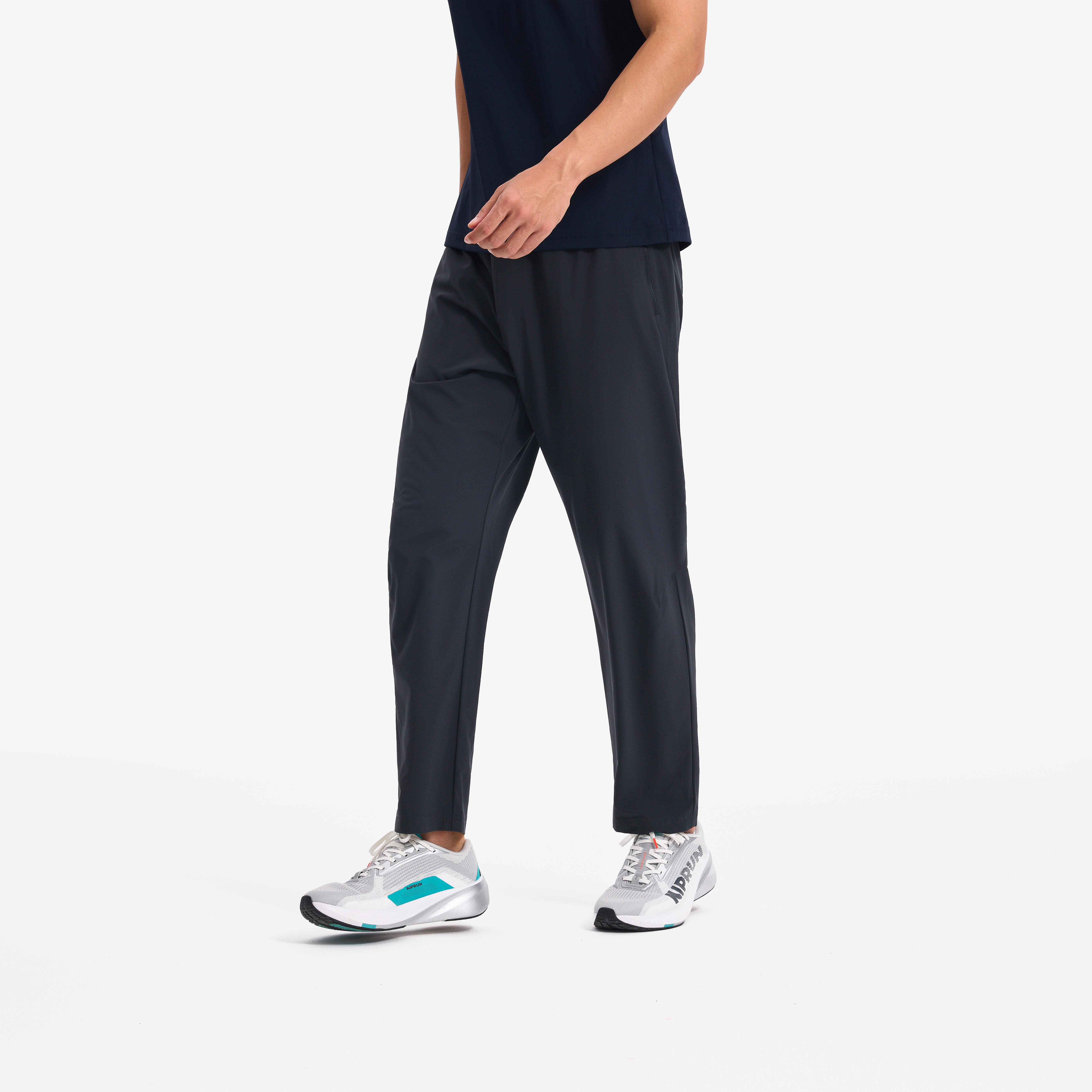 Men Training cooling and UV protection pant-asphalt blue
