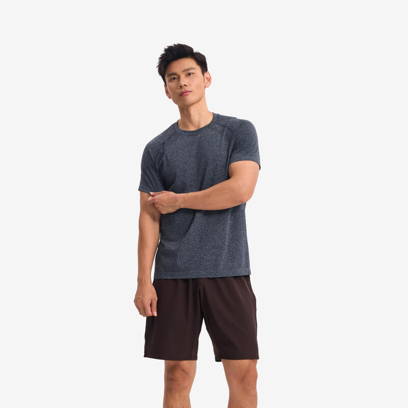 Erkek Spor Şortu - Wenge Kahverengi - 500