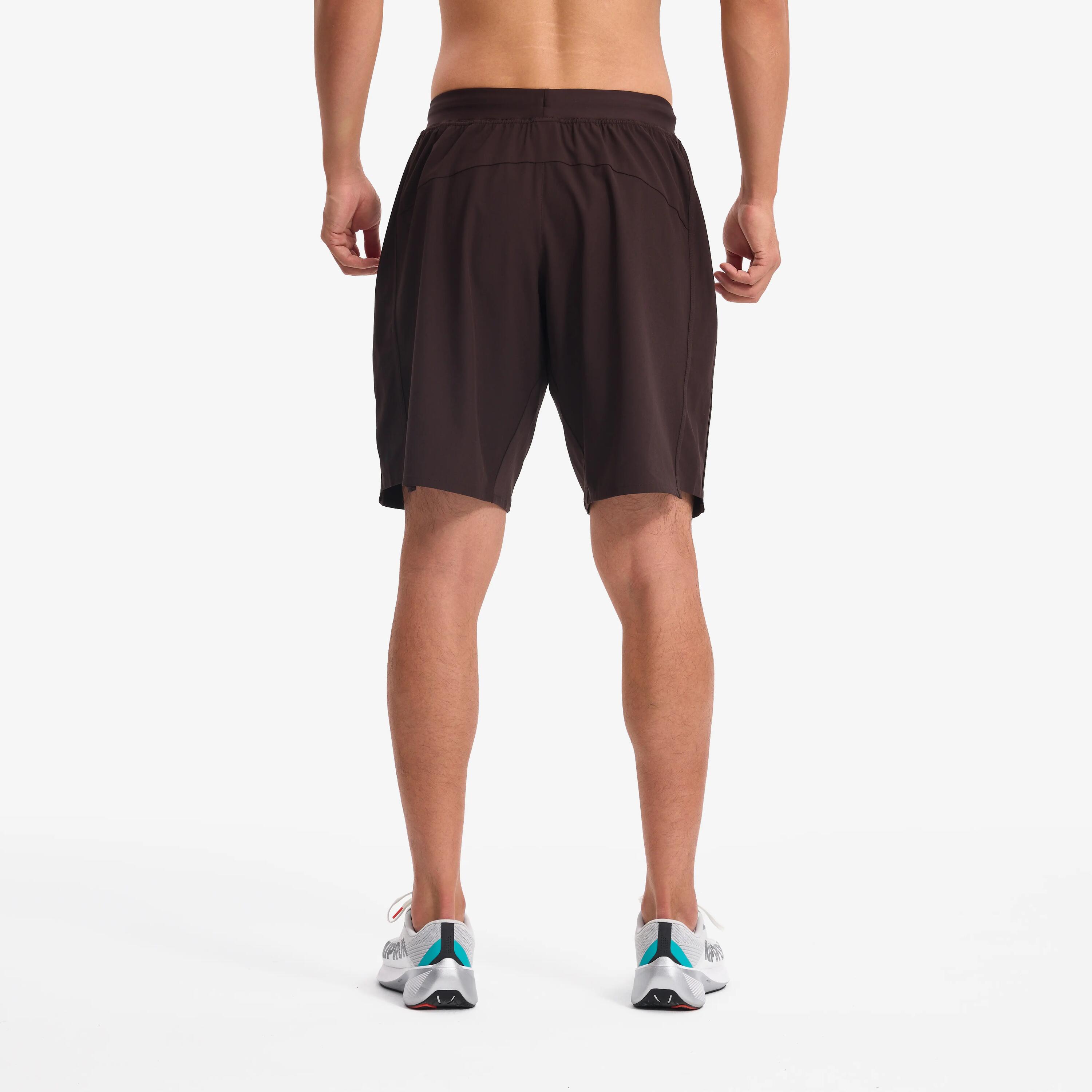 Erkek Spor Şortu - Wenge Kahverengi - 500 33/37