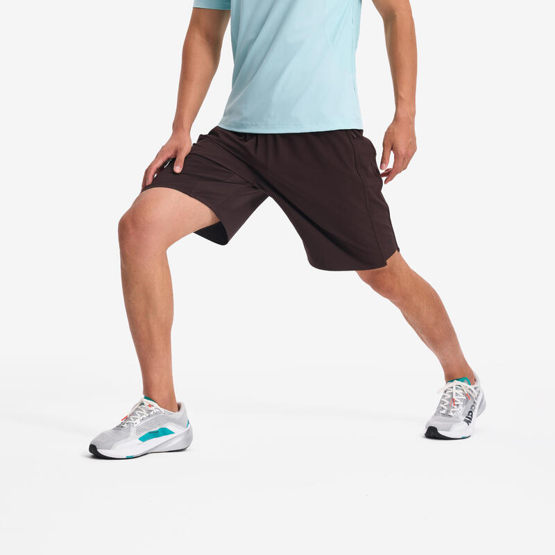 Erkek Spor Şortu - Wenge Kahverengi - 500
