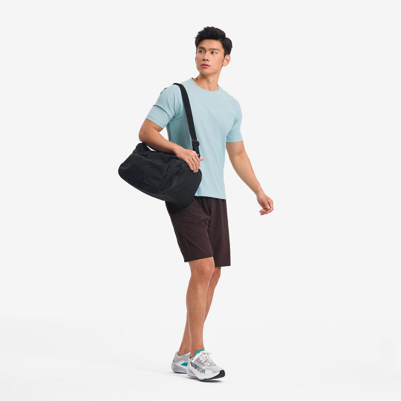 Pantalon scurt fitness cardio training 500 Maro Bărbați