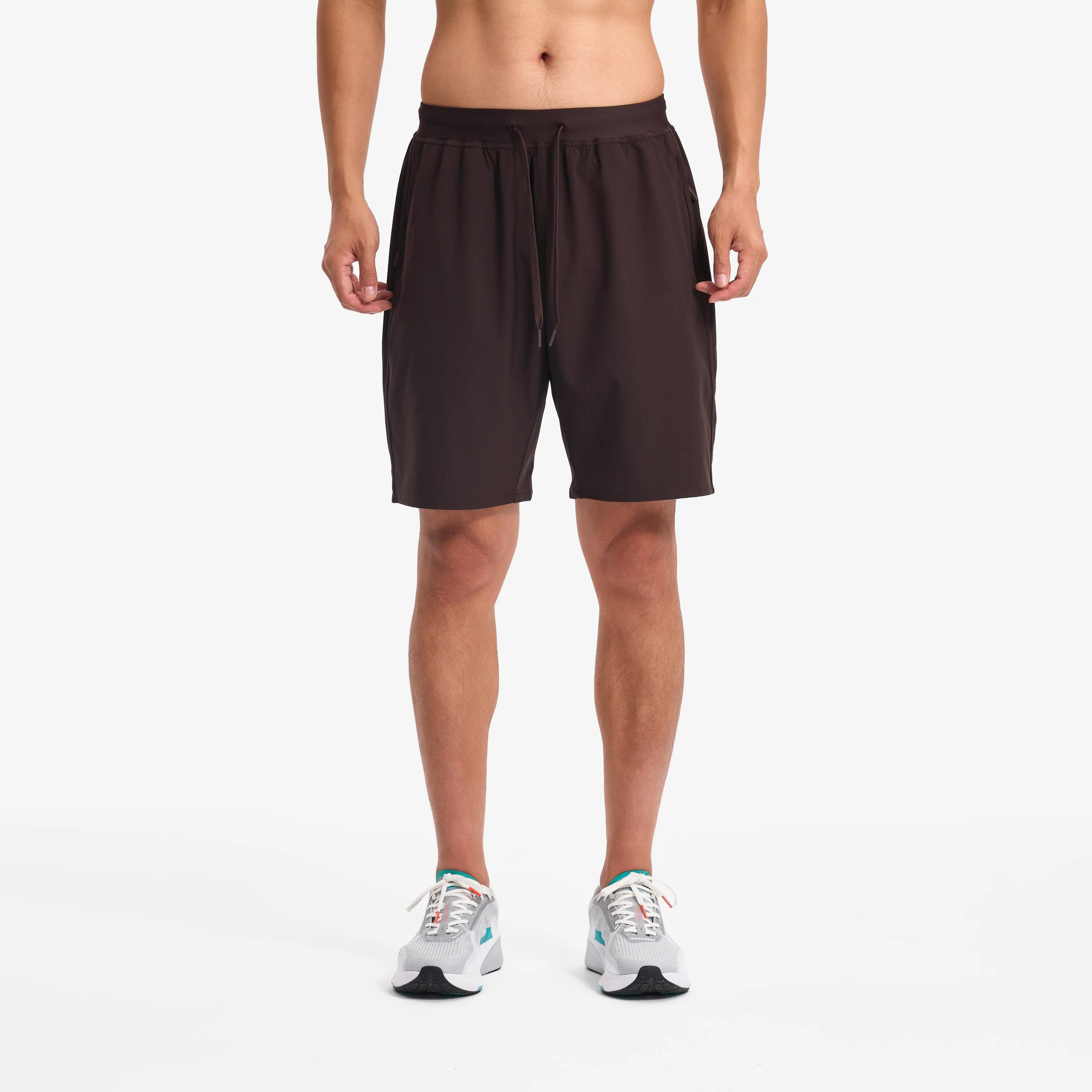 Erkek Spor Şortu - Wenge Kahverengi - 500 35/37
