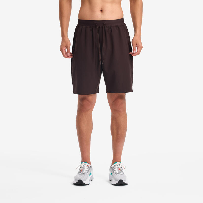 Erkek Spor Şortu - Wenge Kahverengi - 500