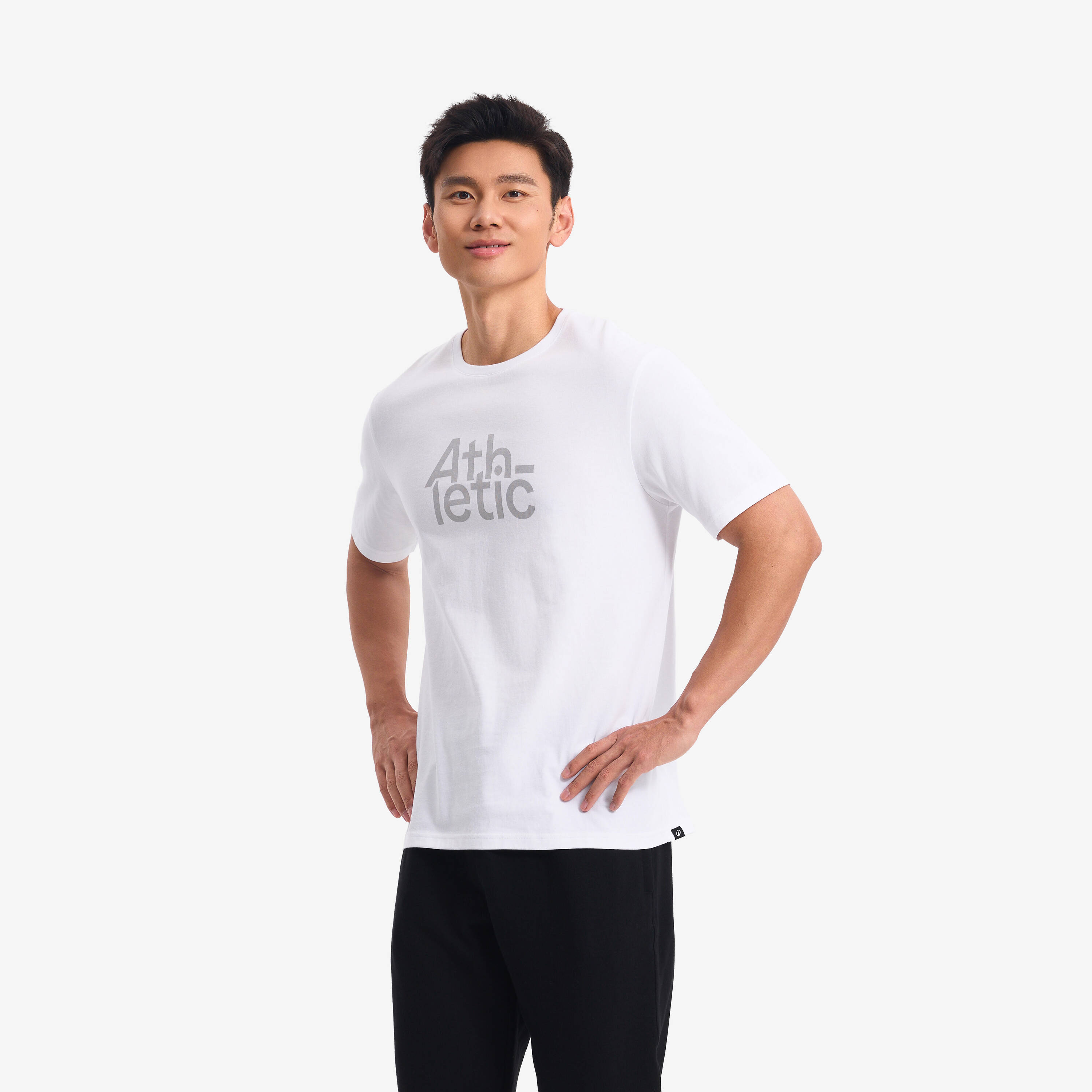 Men's Cotton Training T-Shirt Cosmeto - Ultra White -  4