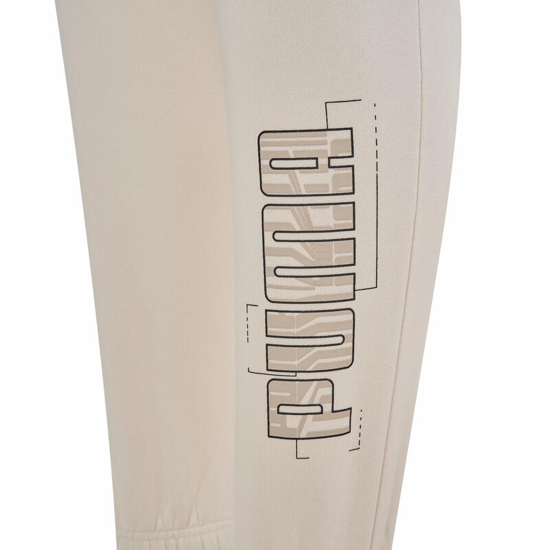 Pantalon Educație fizică Puma Bej Copii