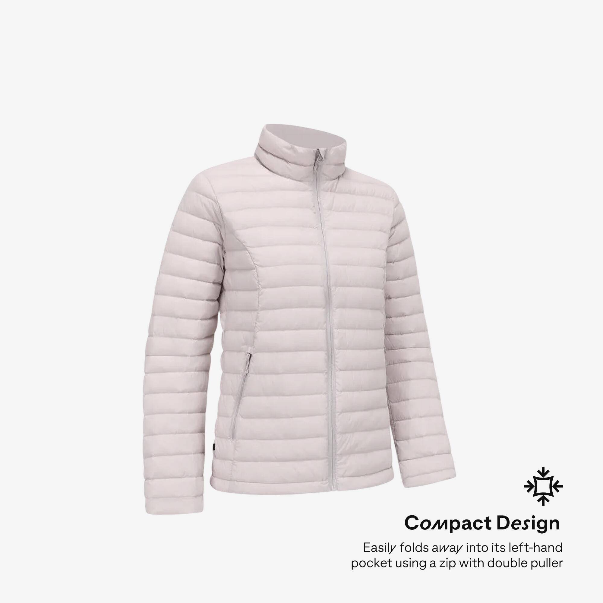 Women Ultra Light Down Jacket -5°C - Mauve Grey -  2