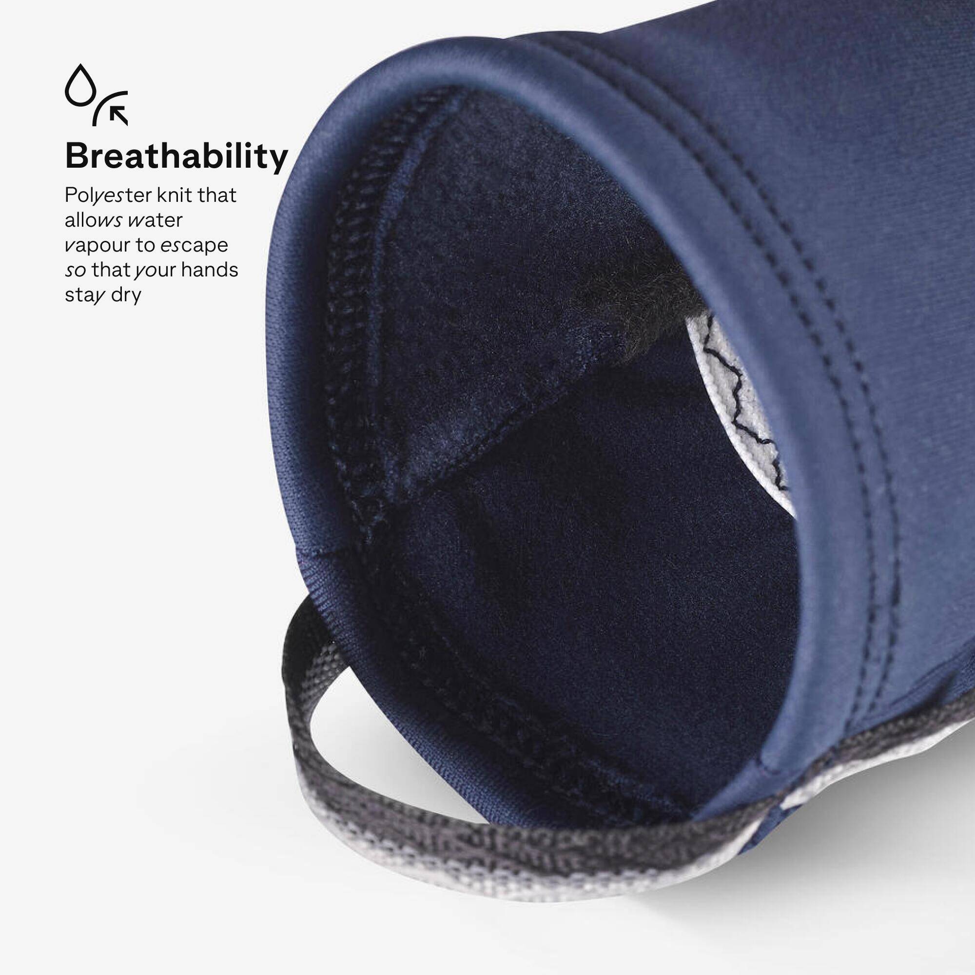 Adult Trekking Tactile Stretch Winter Gloves - MT500 Blue -  4