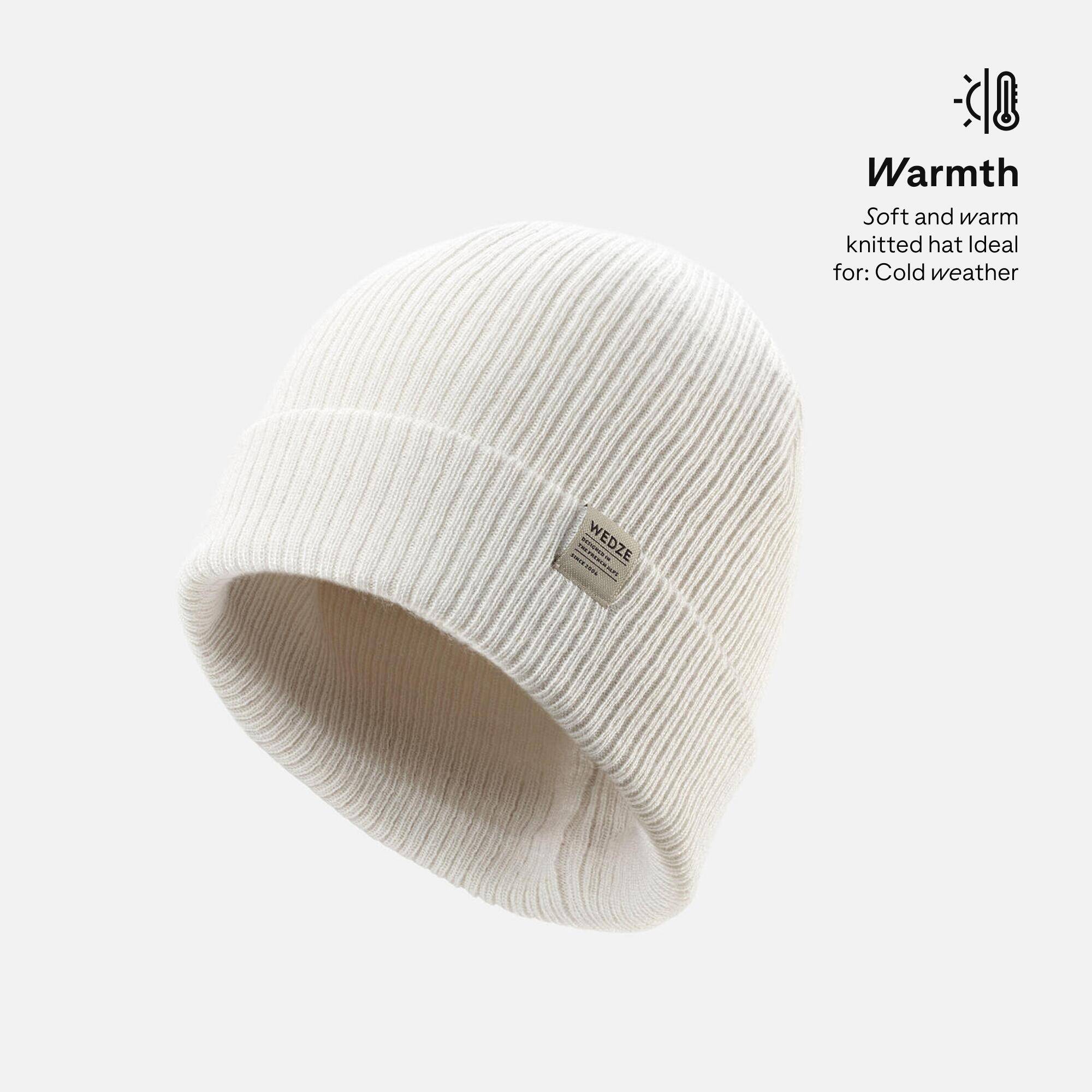 Adult ski fisherman hat - Light beige -  4