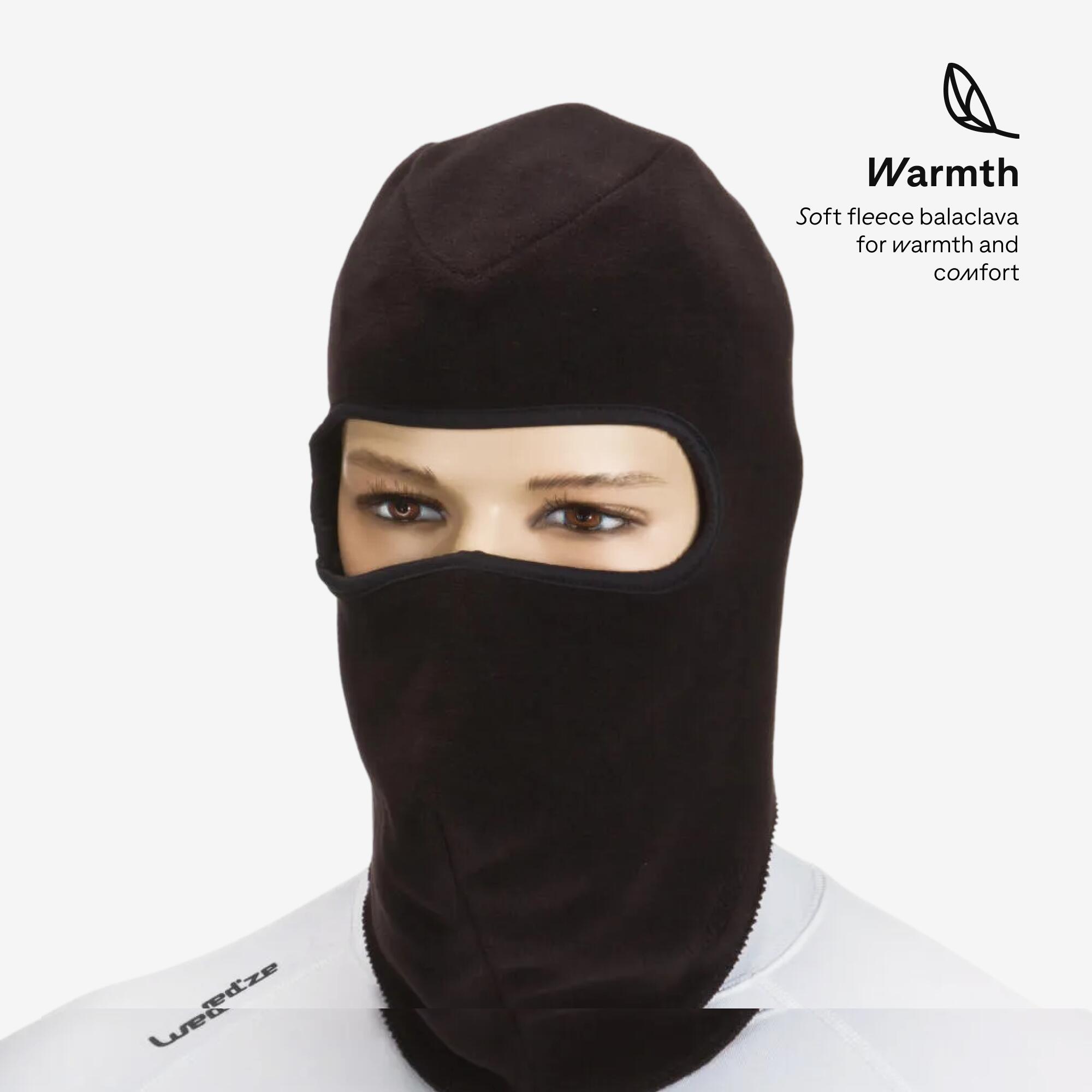 Adult Ski Fleece Balaclava Black