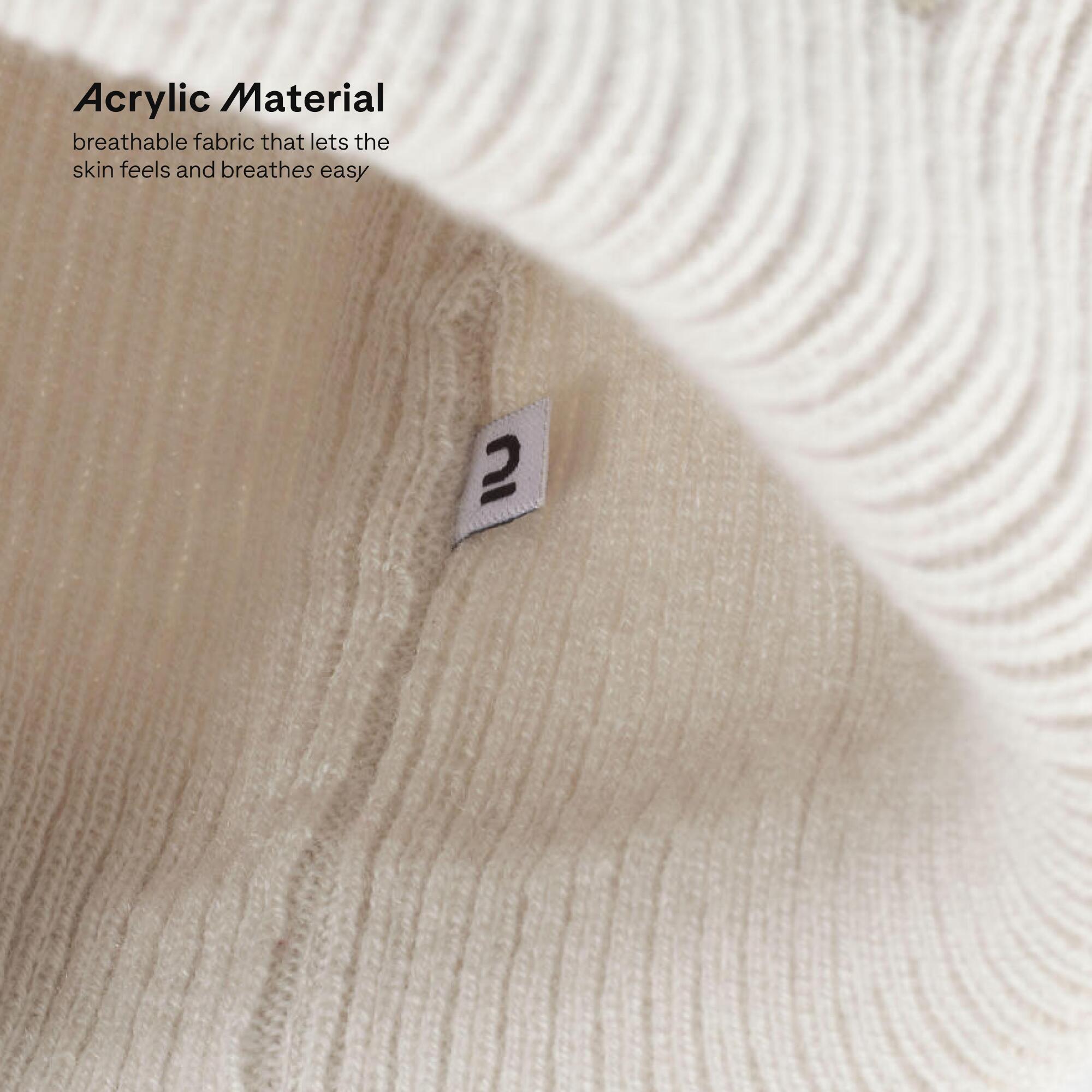 Adult ski fisherman hat - Light beige