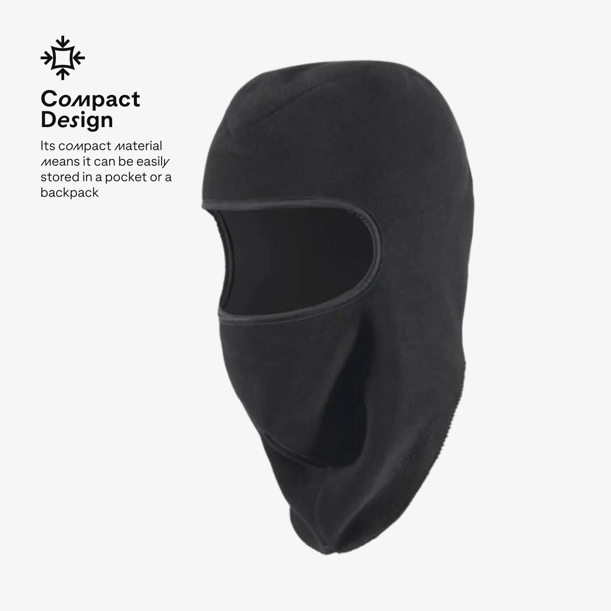 Adult Ski Fleece Balaclava Black -  3
