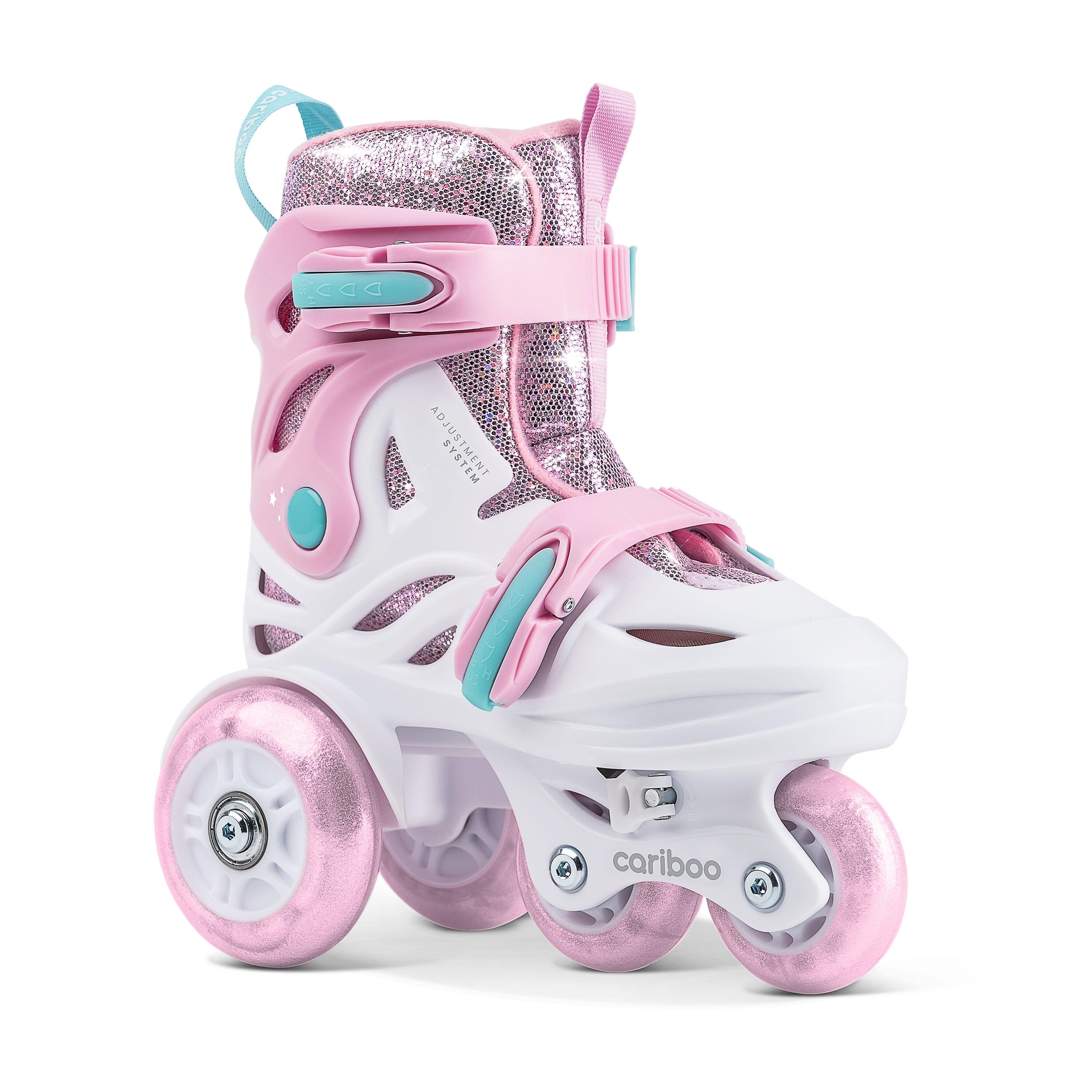 Zestaw Rolki dla dzieci CARIBOO BALLERINA z ochraniaczmi w zestawie 4/9
