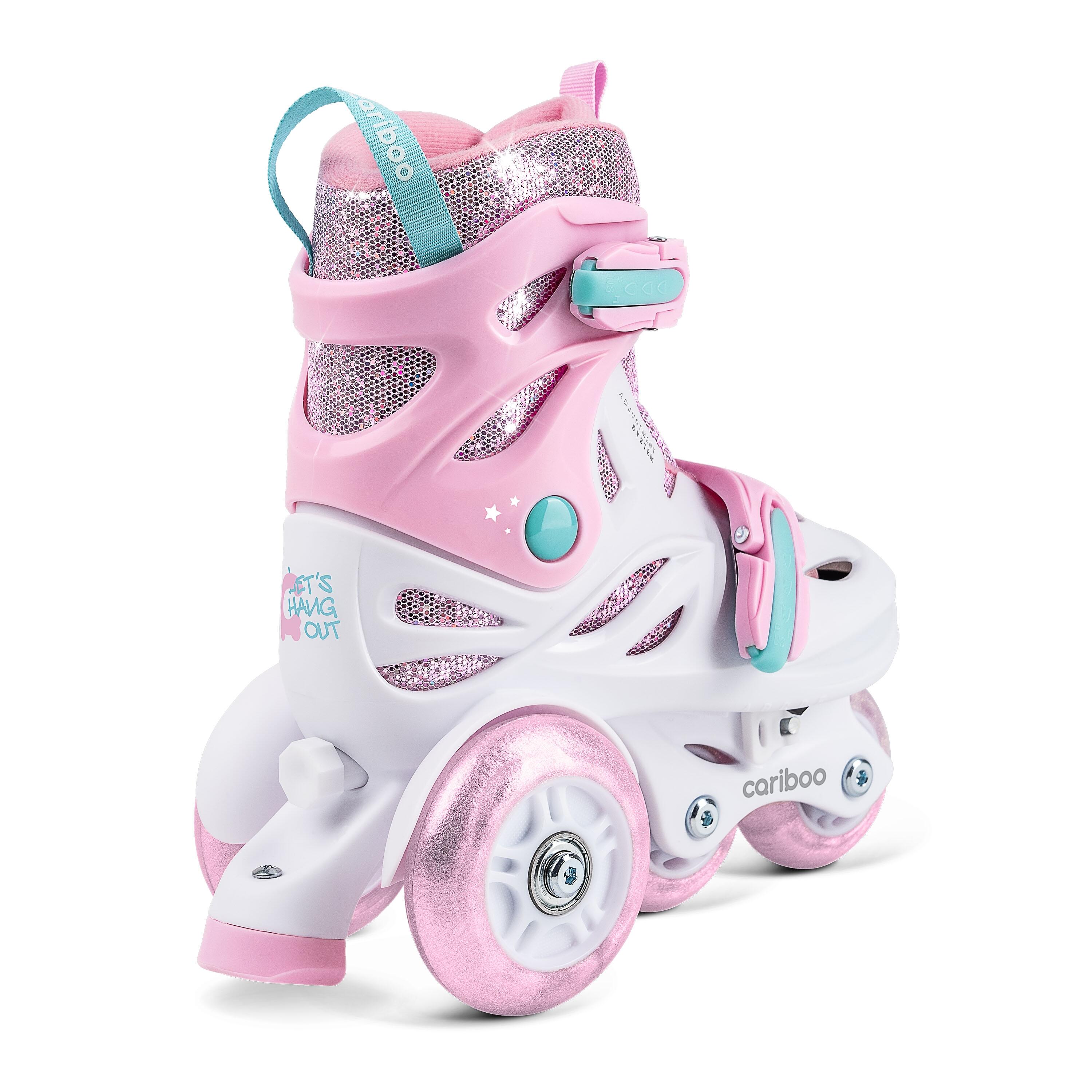 Zestaw Rolki dla dzieci CARIBOO BALLERINA z ochraniaczmi w zestawie 7/9