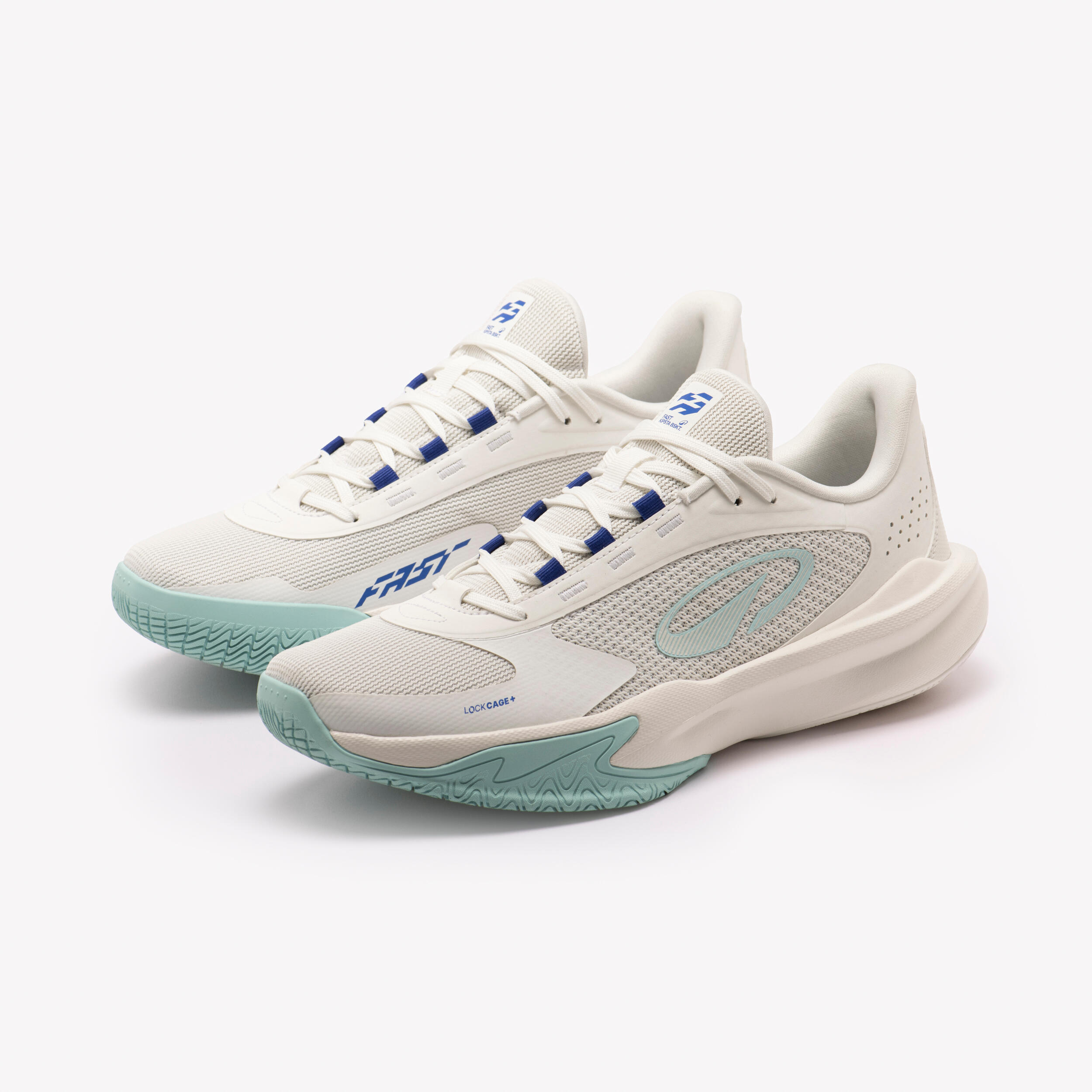 Niedrige, griffige Basketballschuhe für Männer und Frauen, Fast 500 weiss 2/11