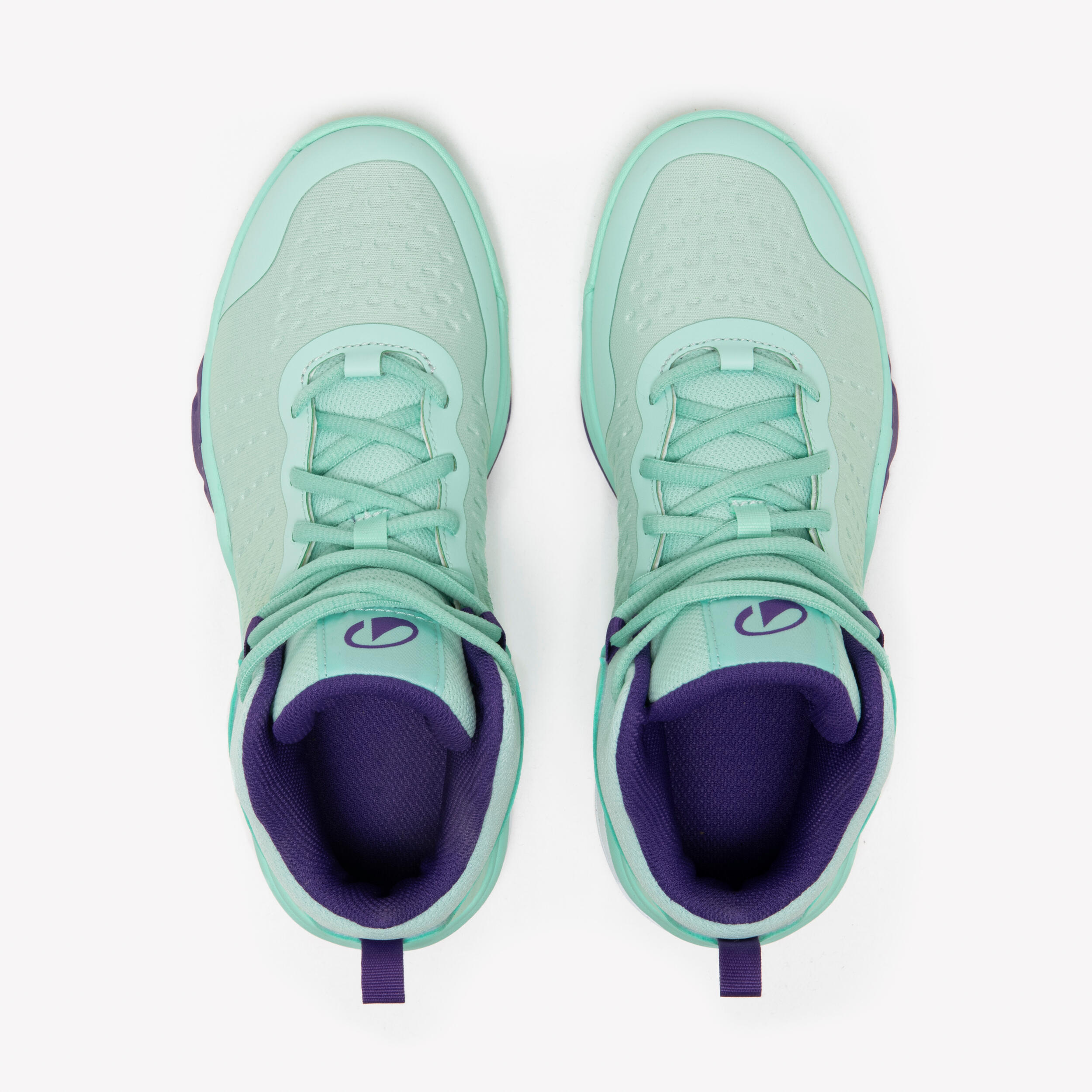 Chaussures de basketball enfant, SS 500 turquoise 7/8