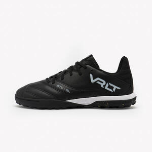 Botas de fútbol multitacos Viralto II piel Turf negro Niño