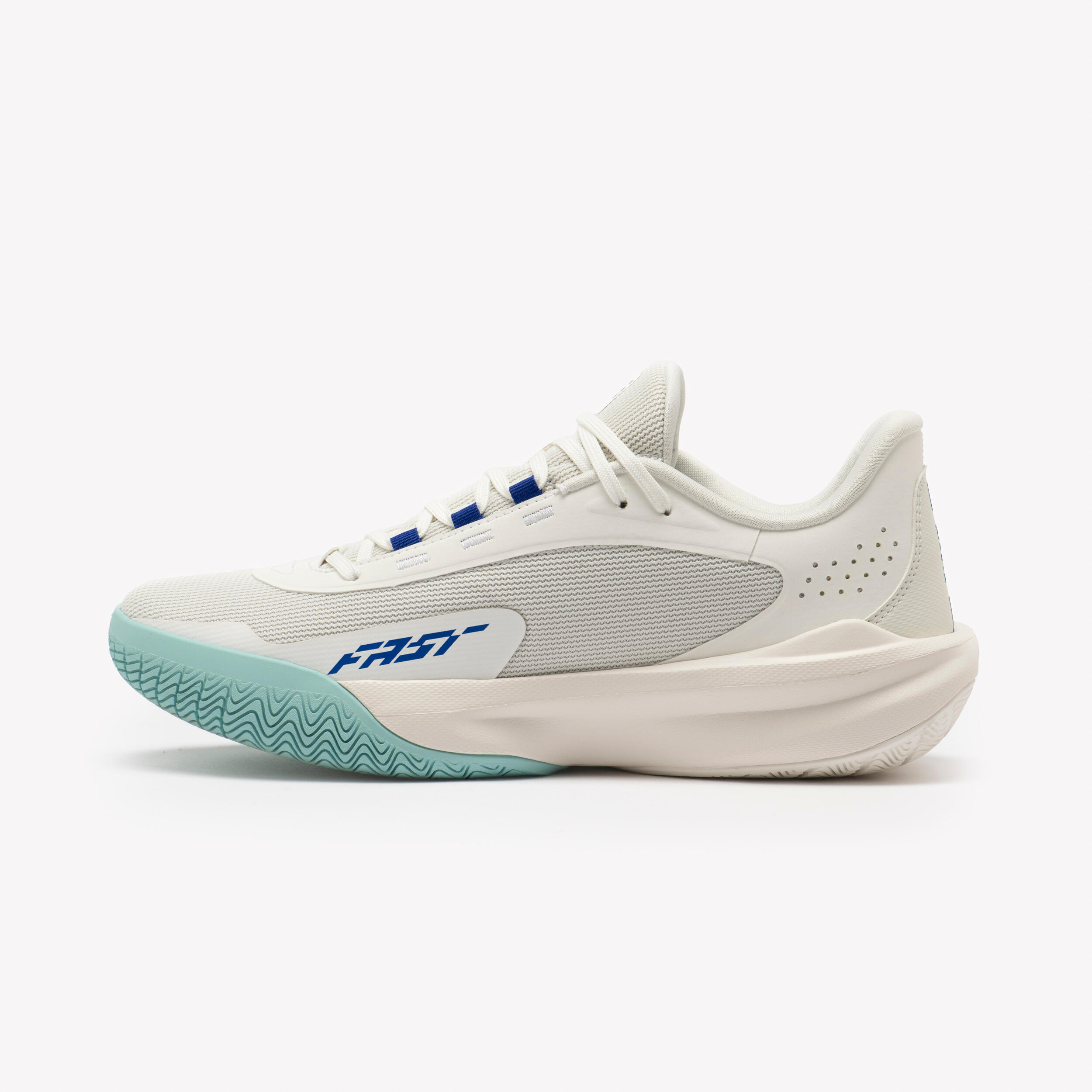 Niedrige, griffige Basketballschuhe für Männer und Frauen, Fast 500 weiss 5/11