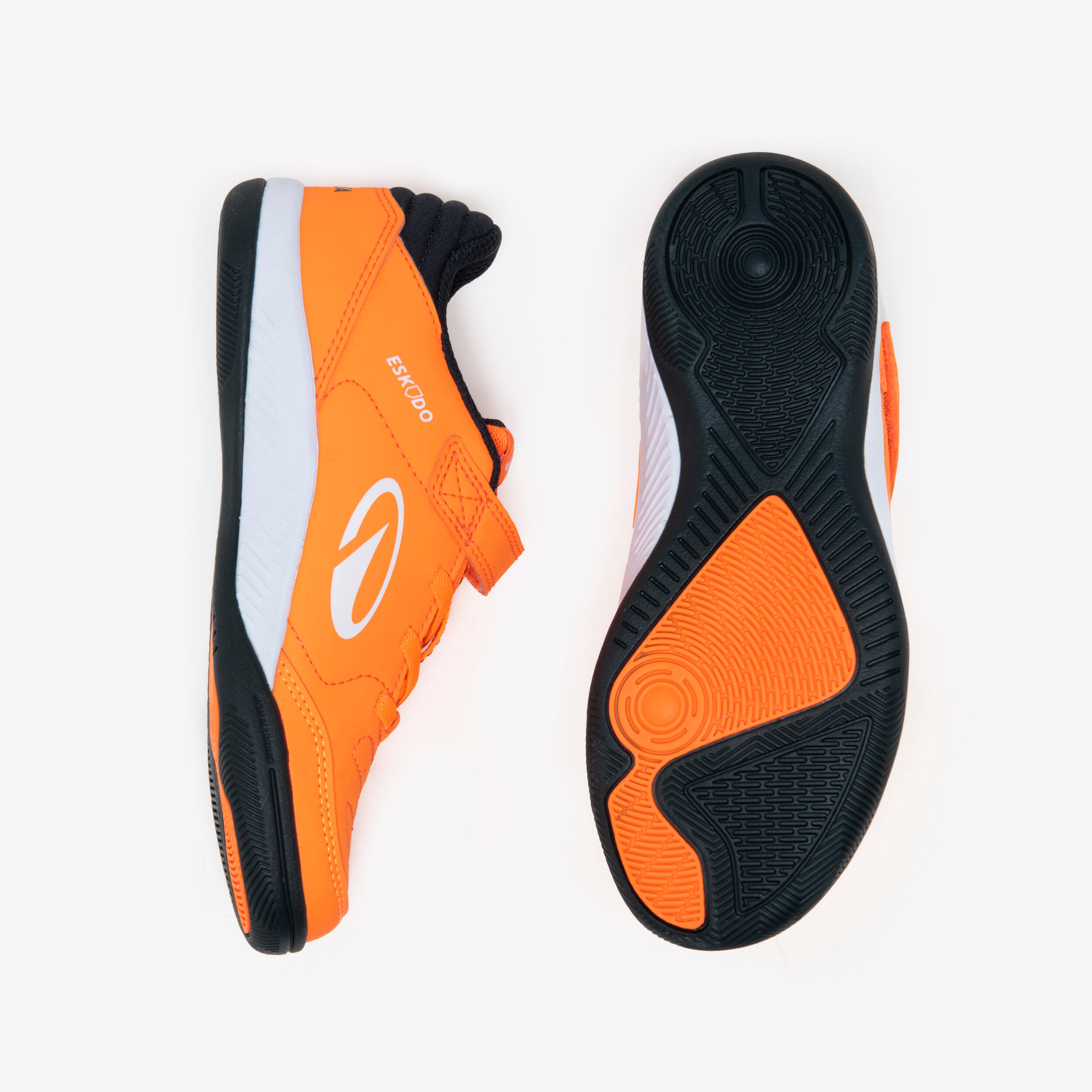 Chaussures de futsal sans lacet enfant, Eskudo Club 7/8