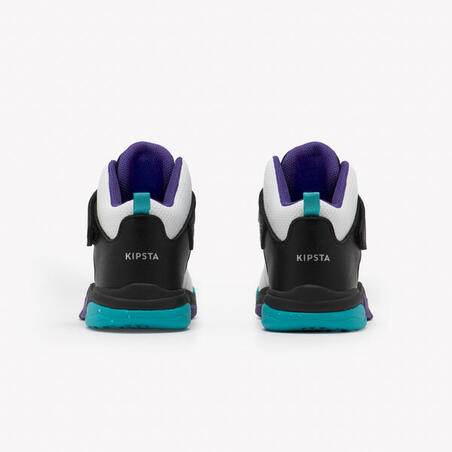 Кросівки дитячі SS500 High для баскетболу чорні/білі