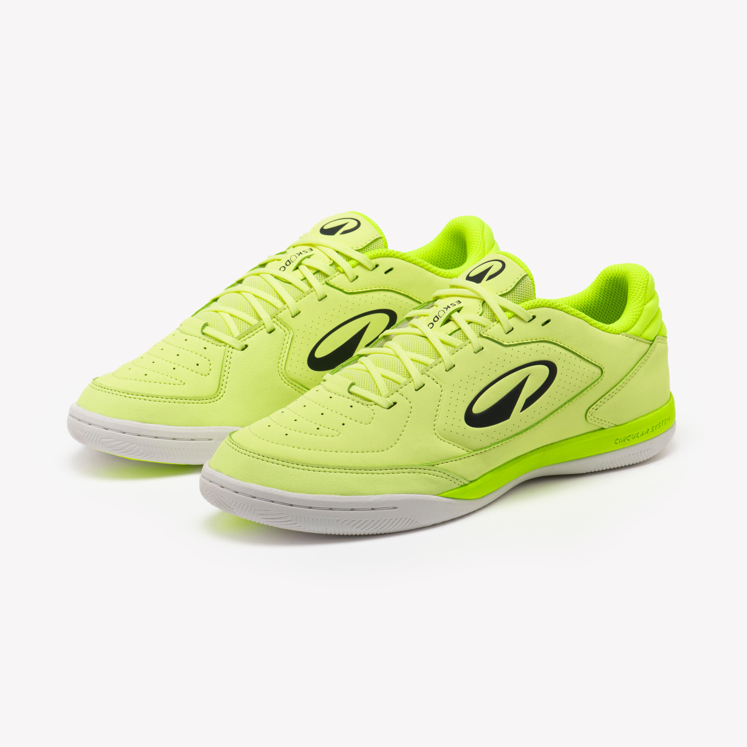 Sapatilhas de Futsal Adulto, Eskudo Club Sala Amarelo e Amarelo Fluo 2/8