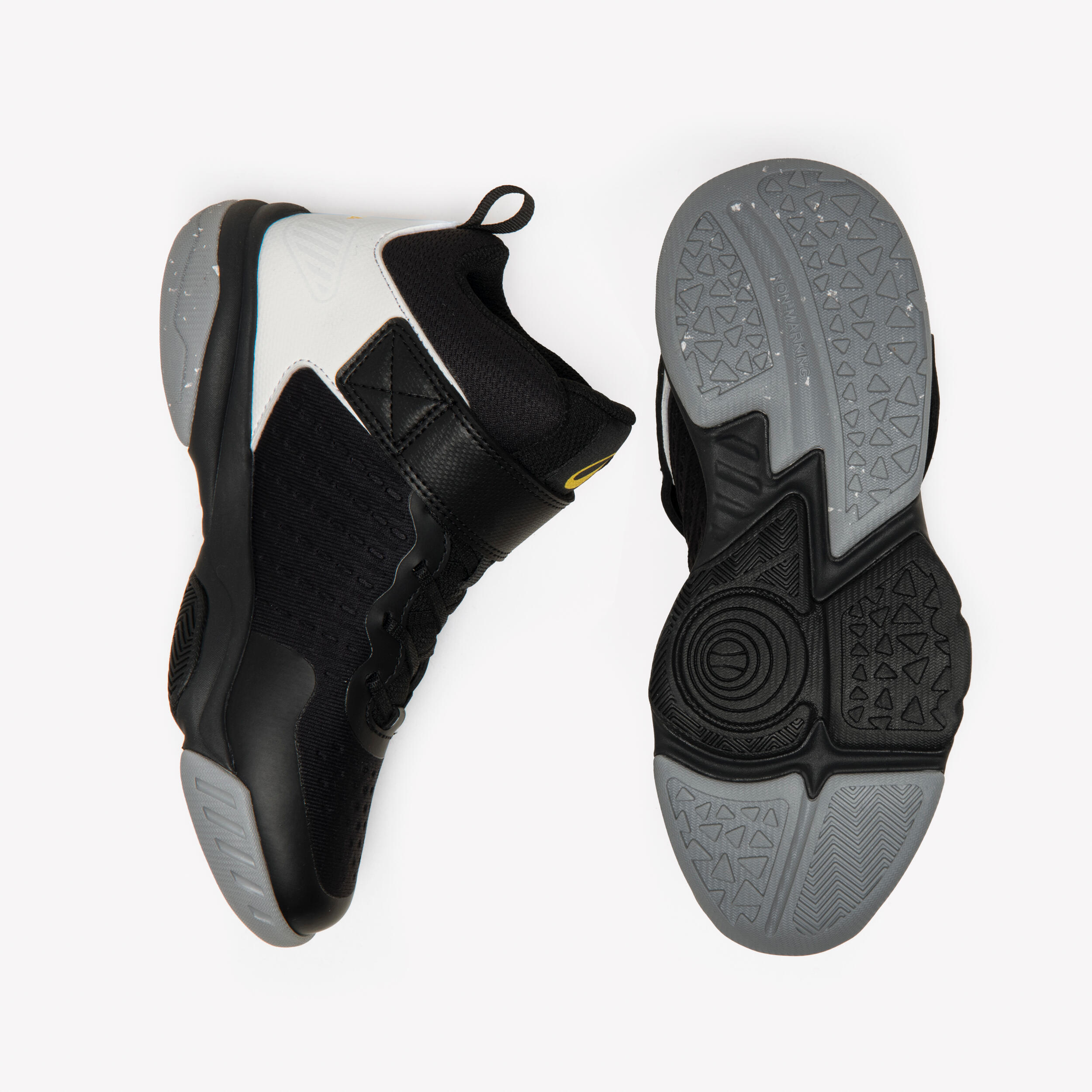 Kinder-Basketballschuh – SS500 High Junior, Schwarz 6/8