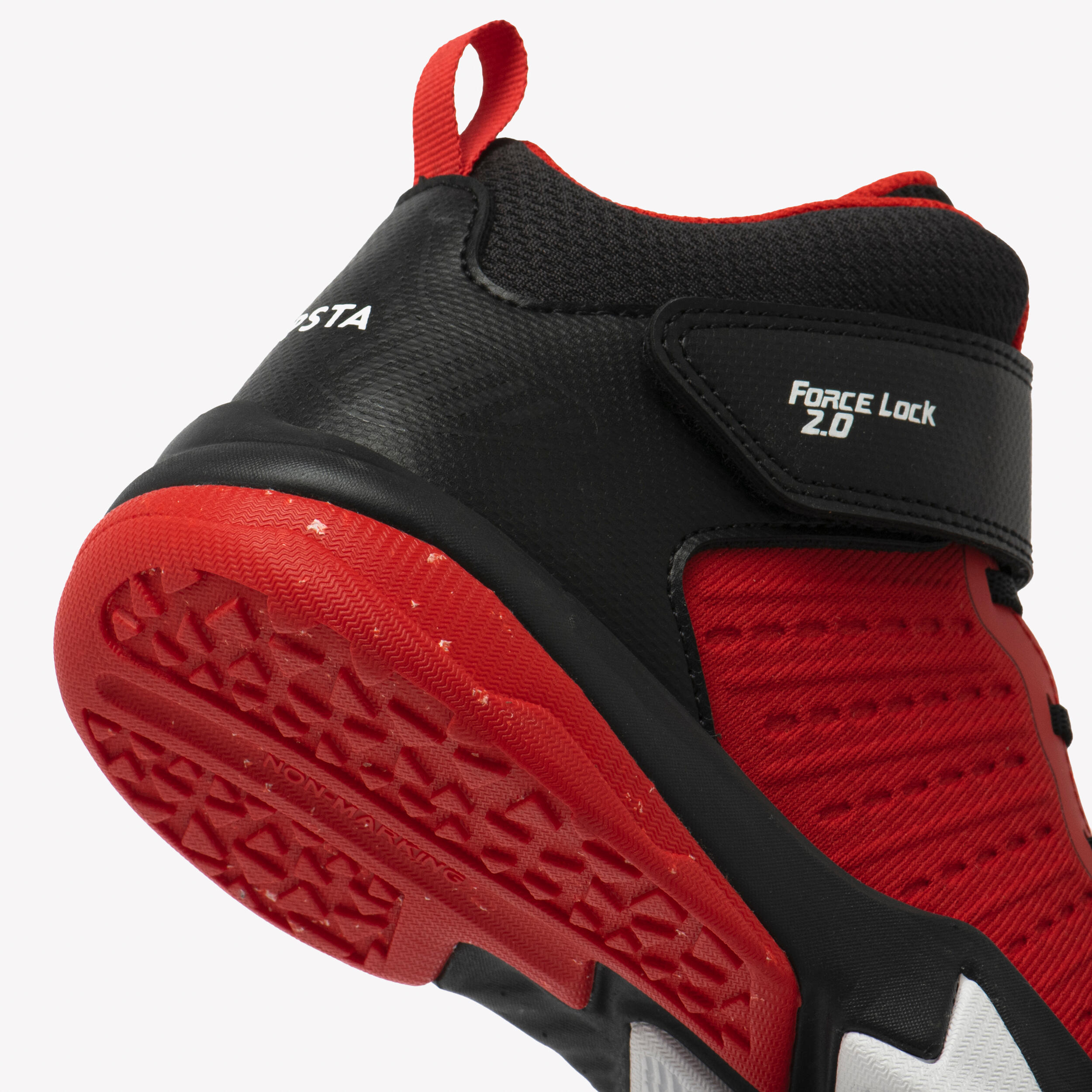 Kinder-Basketballschuh – SS500 High Junior, Rot 3/9