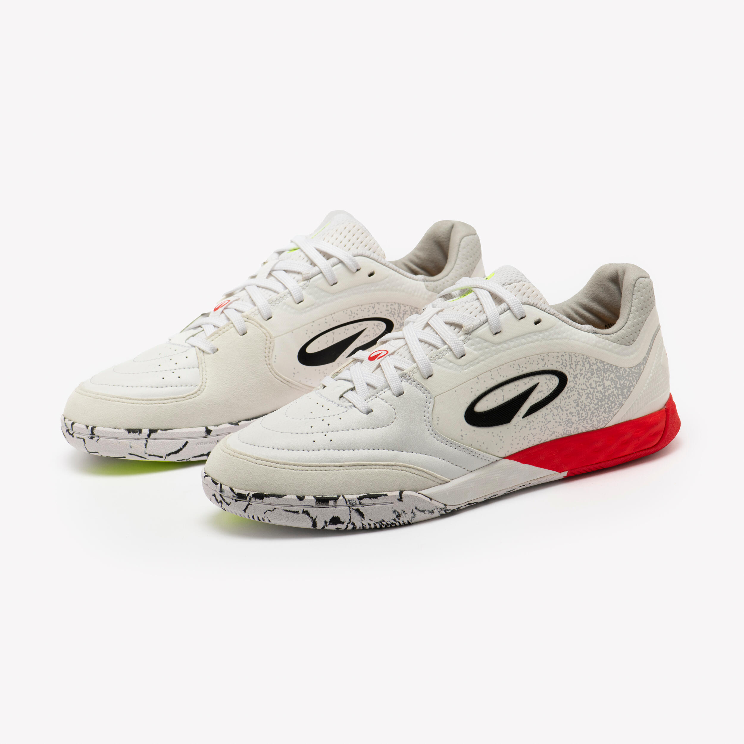 Adult Futsal Shoes Eskudo Pro V2 - Neon Red/Yellow/White | Decathlon