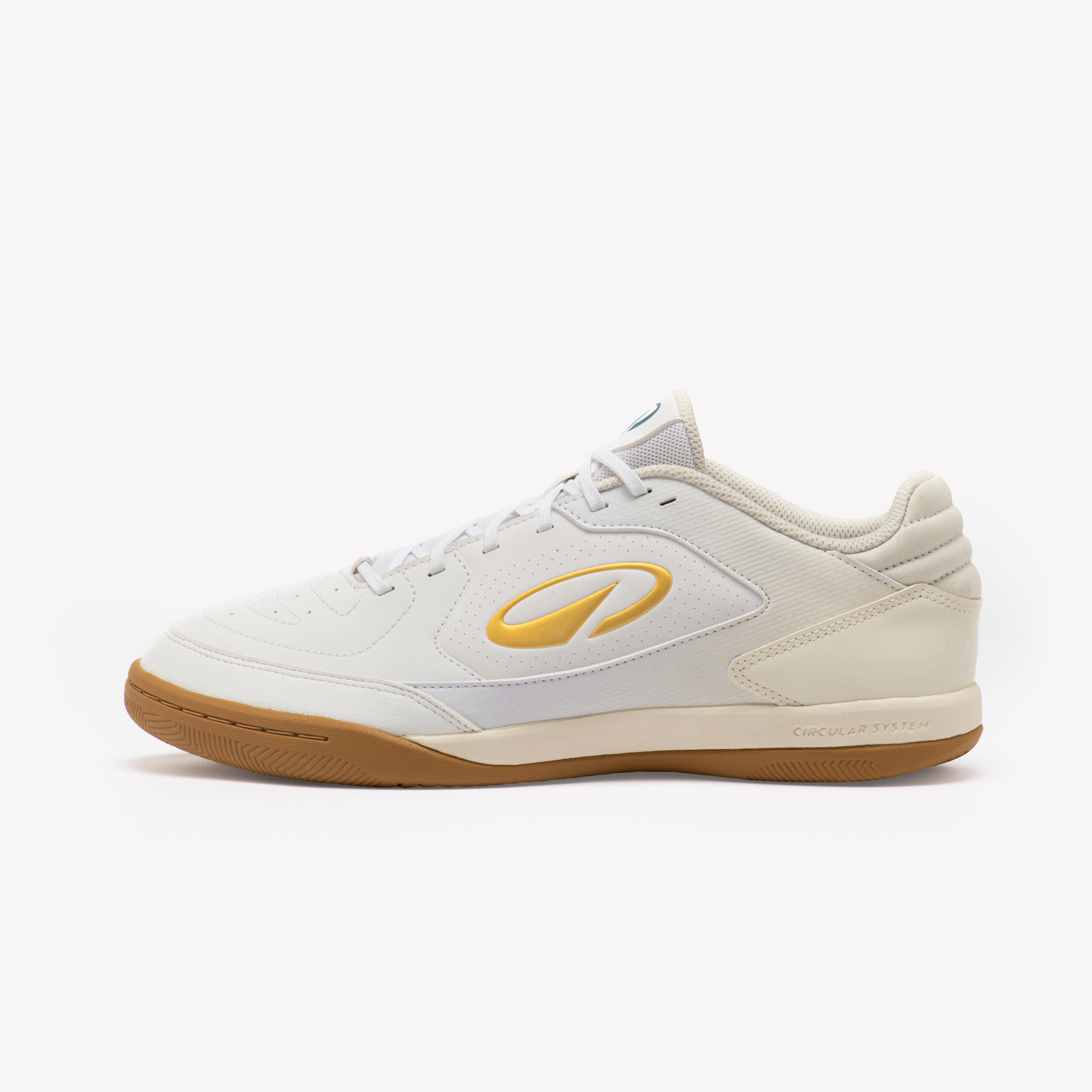 Chaussures de futsal adulte, Eskudo Club Sala blanc et ivoire