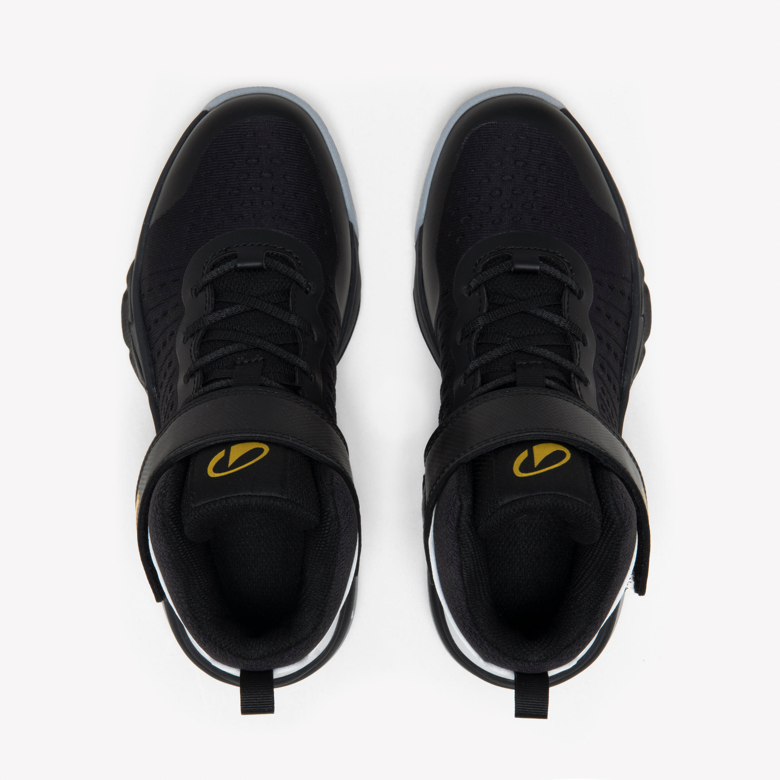 Kinder-Basketballschuh – SS500 High Junior, Schwarz 7/8