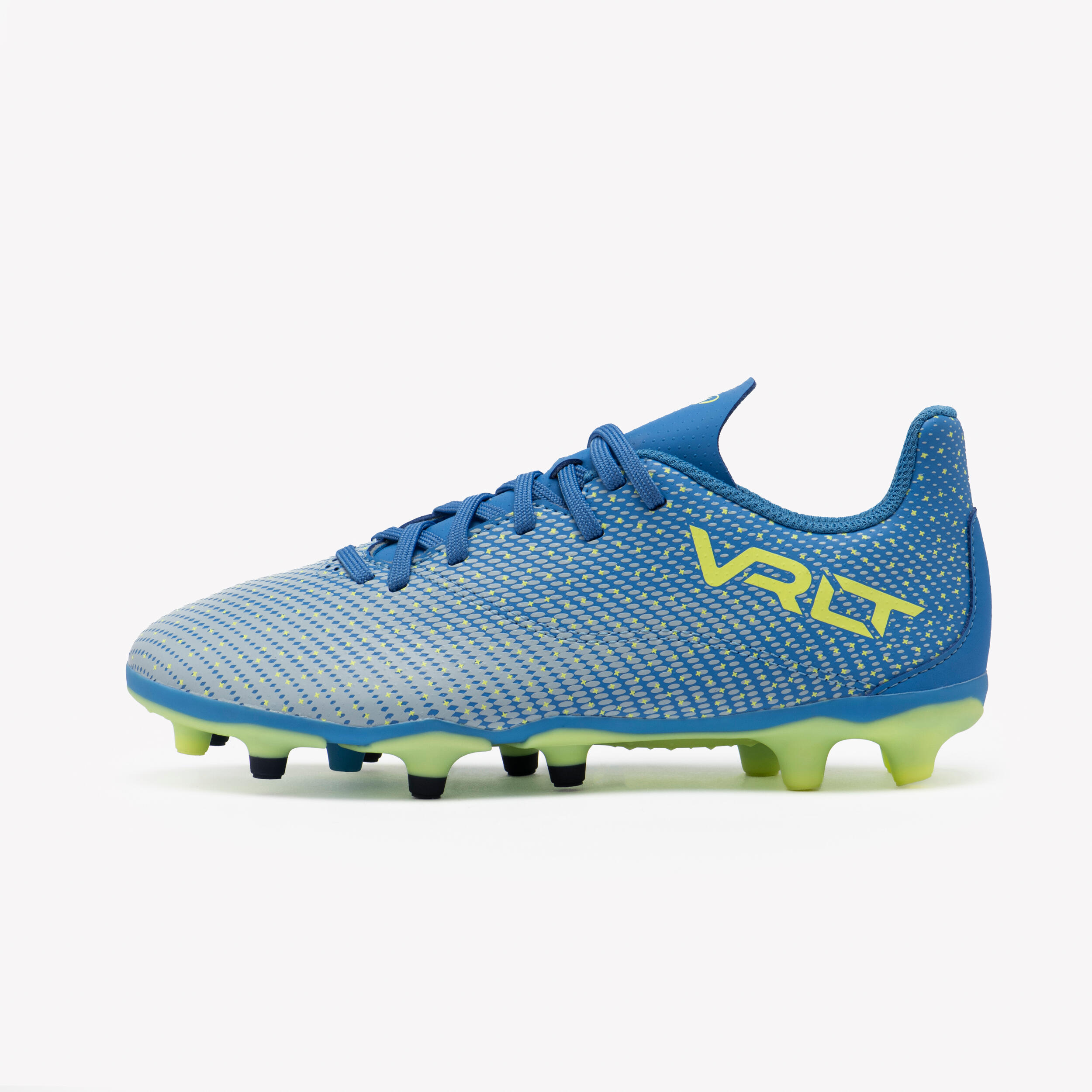 Kids' Lace-Up Football Boots Viralto I FG - Blue